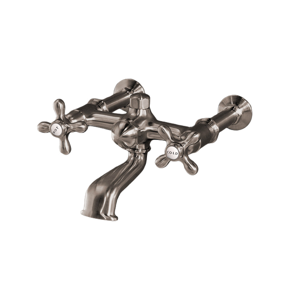 Wall Mount Tub Filler Faucet with Cross Handles P1078 | Strom Living - Tub Fillers