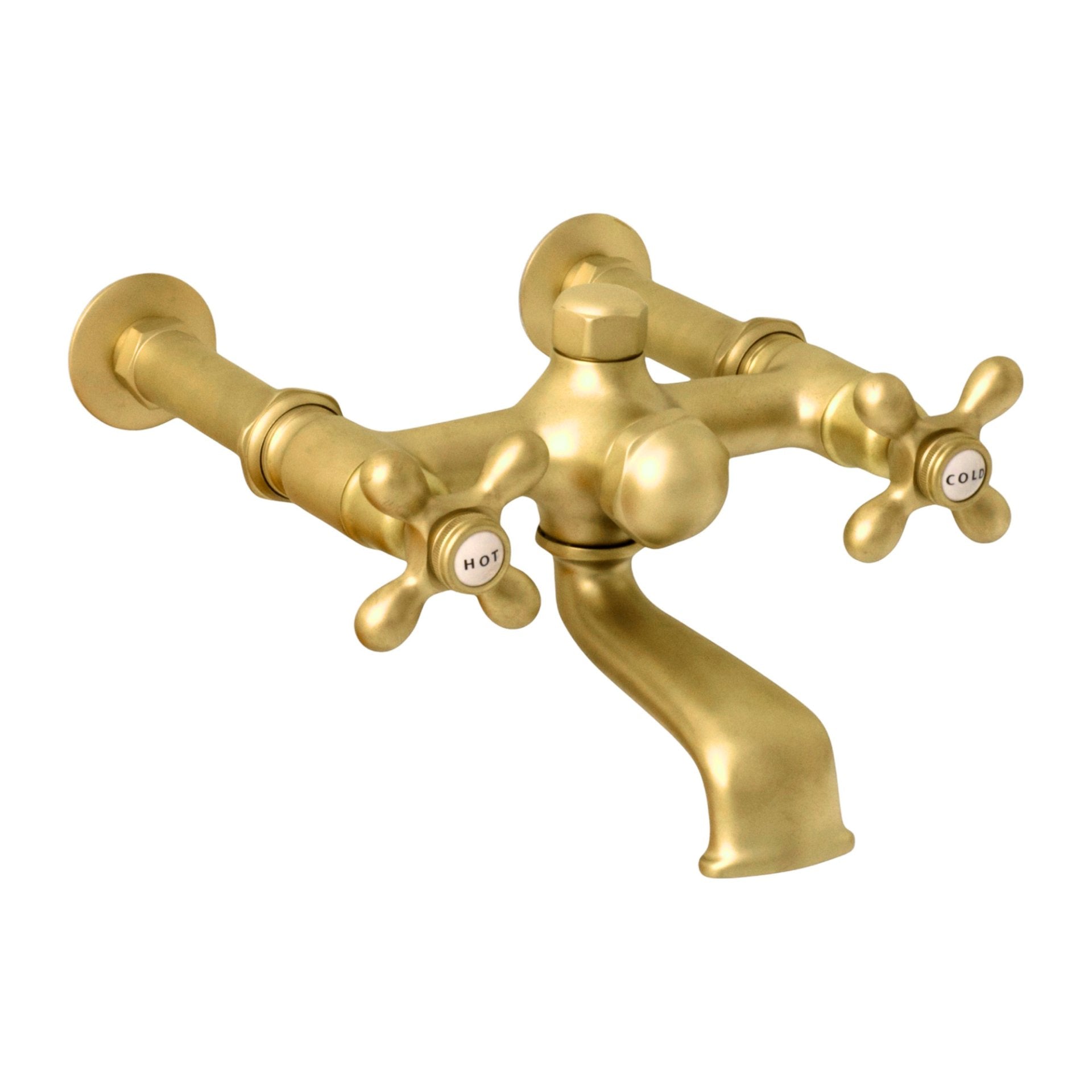 Wall Mount Tub Filler Faucet with Cross Handles P1078 | Strom Living - Tub Fillers