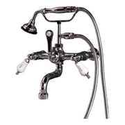 Wall Mount Traditional Telephone Faucet with Porcelain Handles P1079 | Strom Living