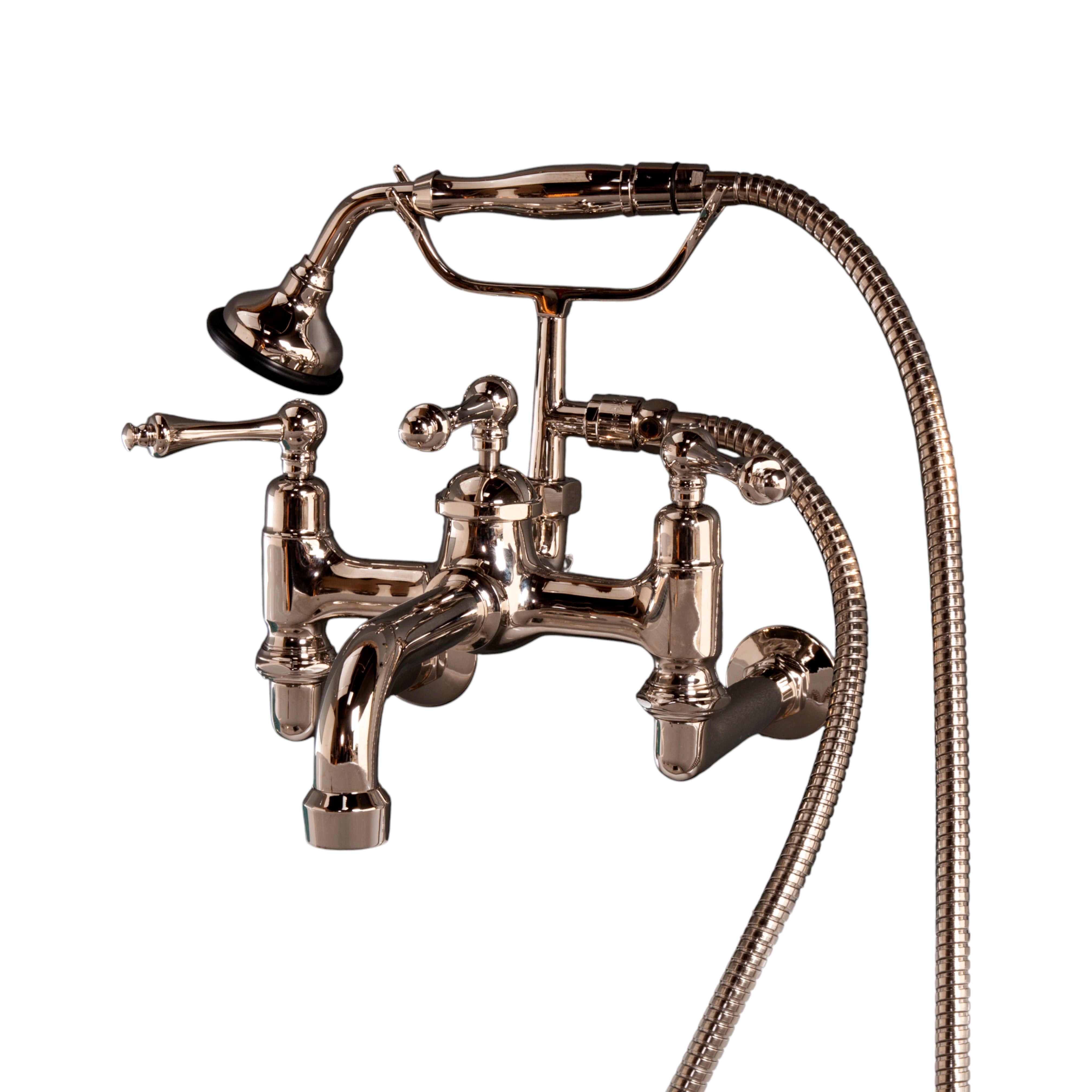 Traditional Wall Mount Telephone Lavatory Faucet with Handheld Shower P1080 | Strom Living