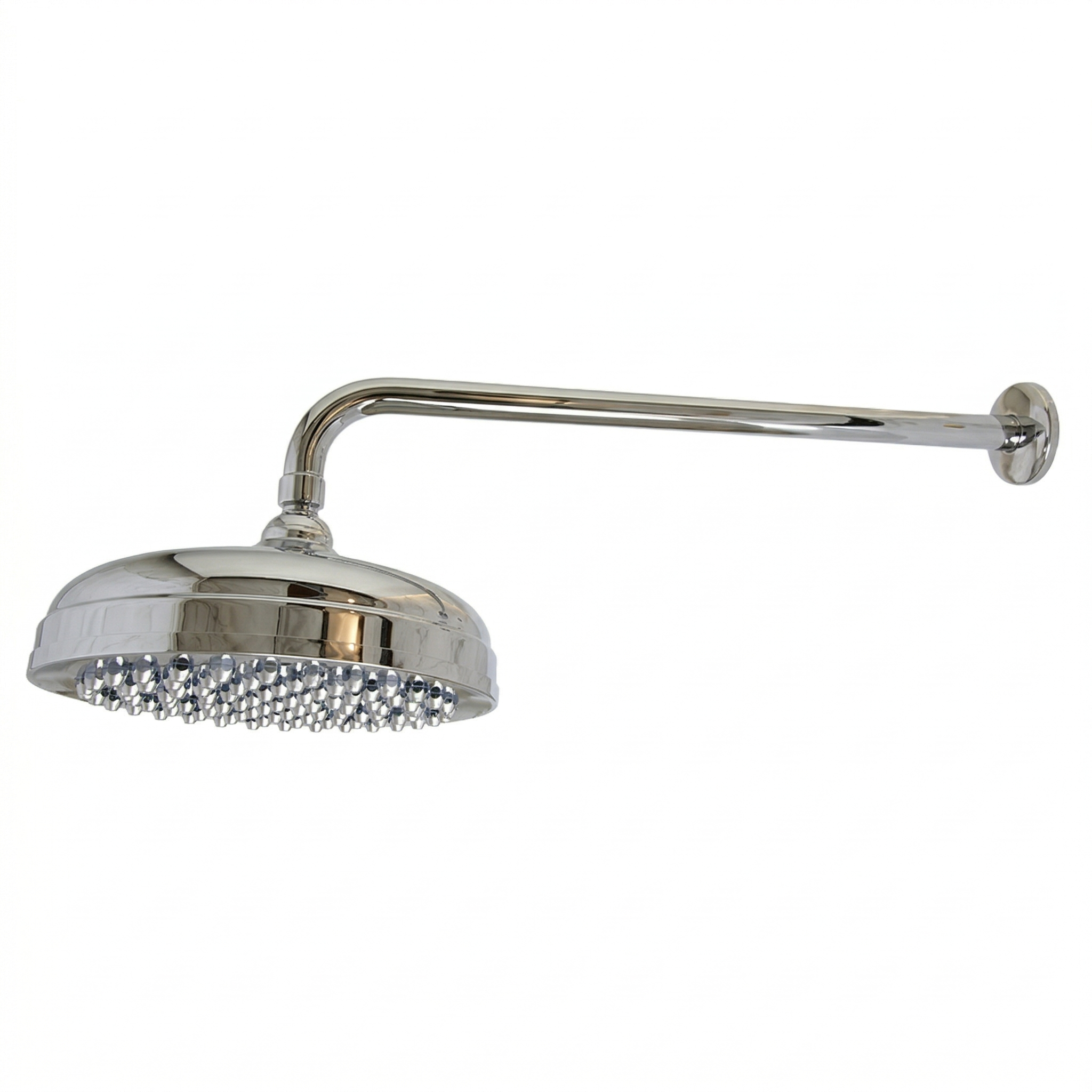 Strom Living 8" Shower Head with 16" Straight Arm & Escutcheon Chrome - Shower Components