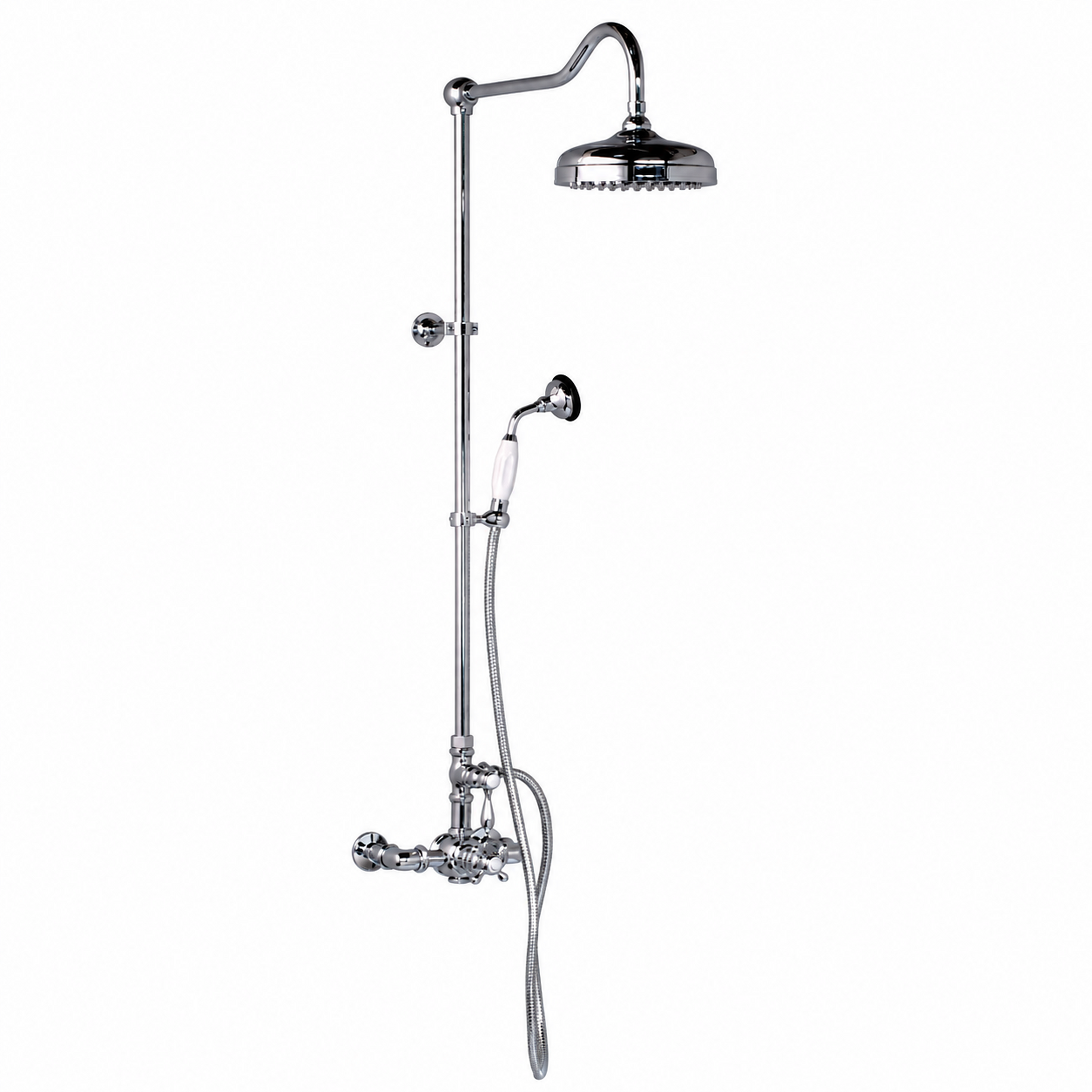 Exposed Thermostatic Shower System P1085 | Strom Living Chrome - Showers