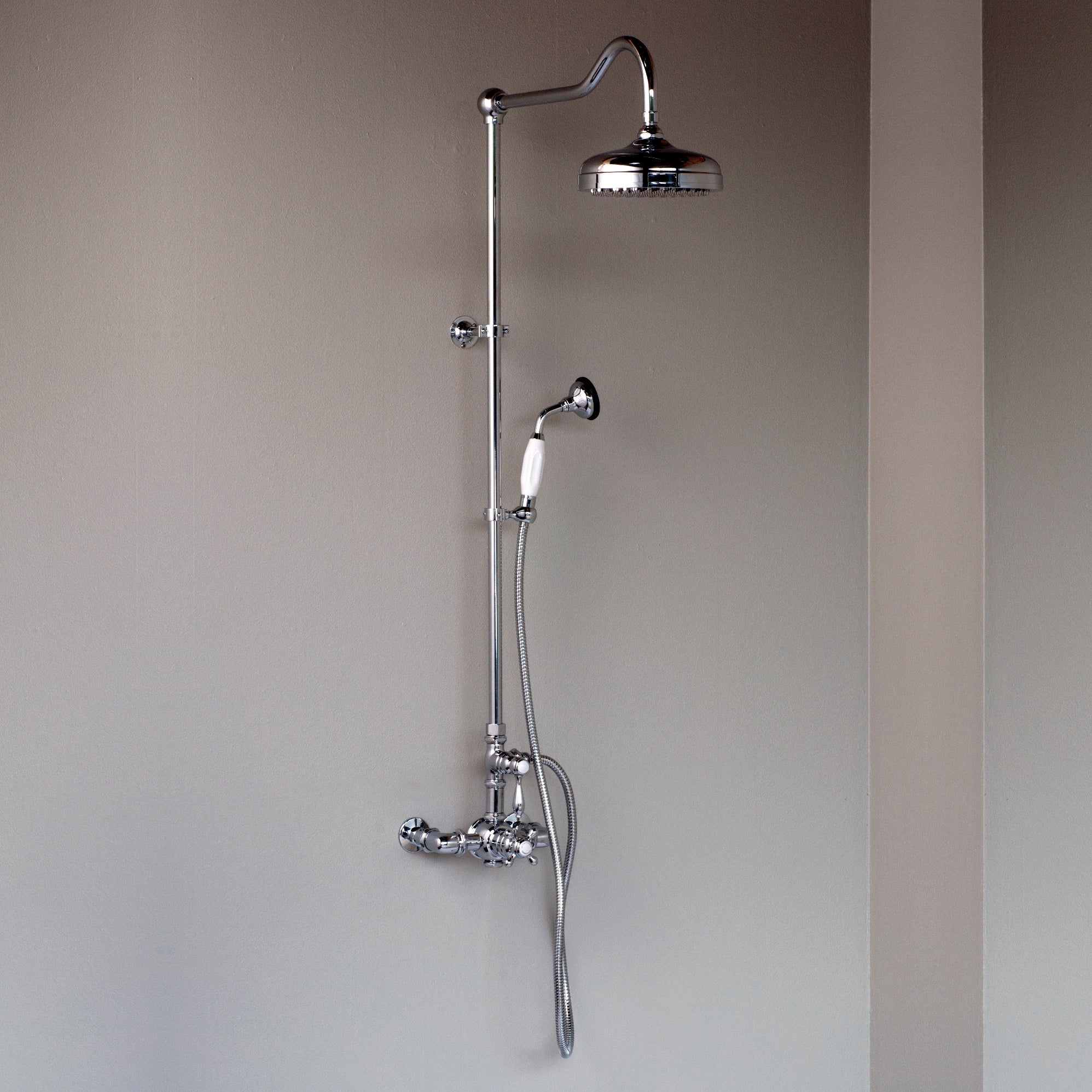 Exposed Thermostatic Shower System P1085 | Strom Living - Showers