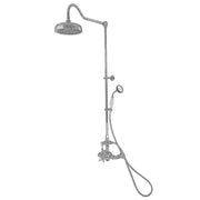 Exposed Thermostatic Shower System Wall Mount with 1.75 GPM Handshower and Lever/Cross Handles P1085 | Strom Living