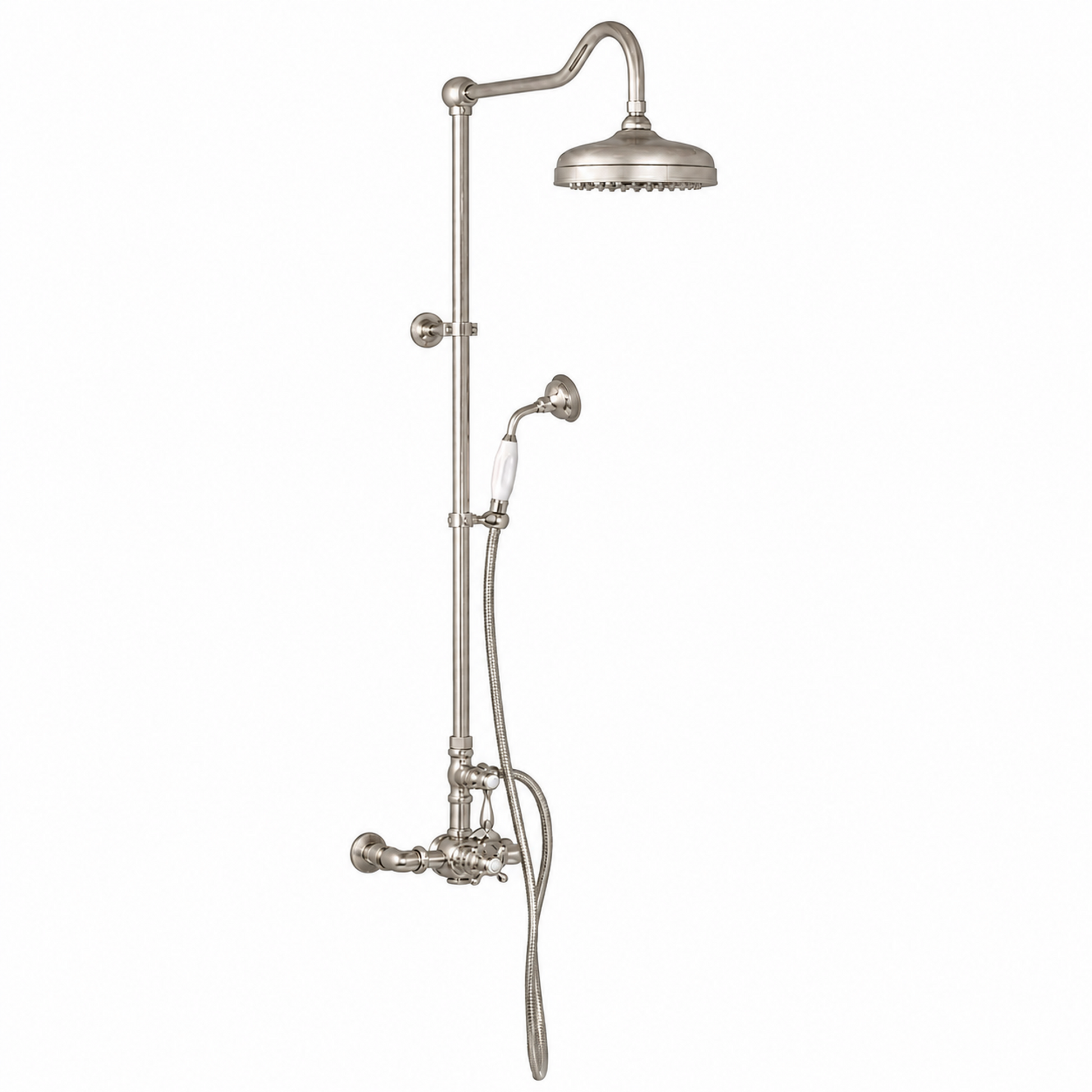 Exposed Thermostatic Shower System P1085 | Strom Living Matte Nickel - Showers