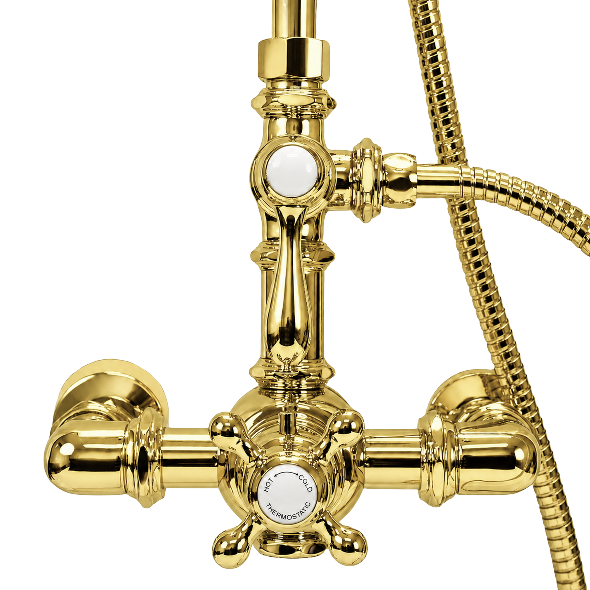 Exposed Thermostatic Shower System and Handshower P1090 | Strom Living - Showers