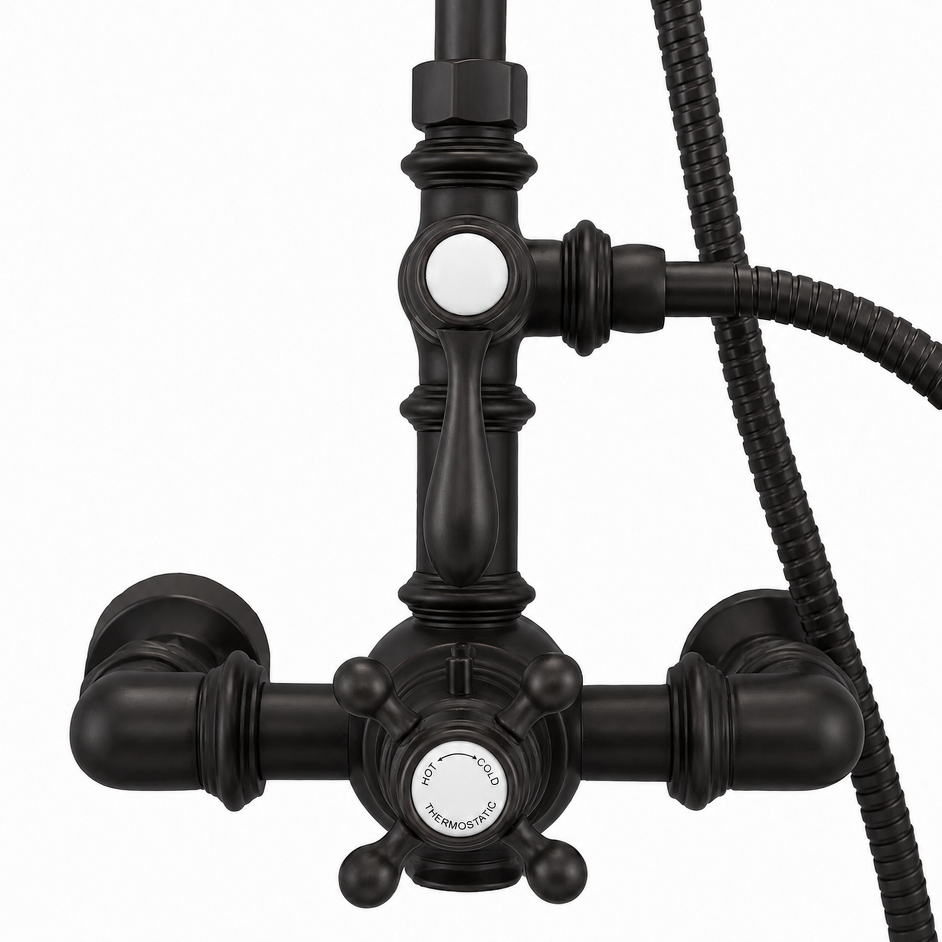 Exposed Thermostatic Shower System and Handshower P1090 | Strom Living - Showers