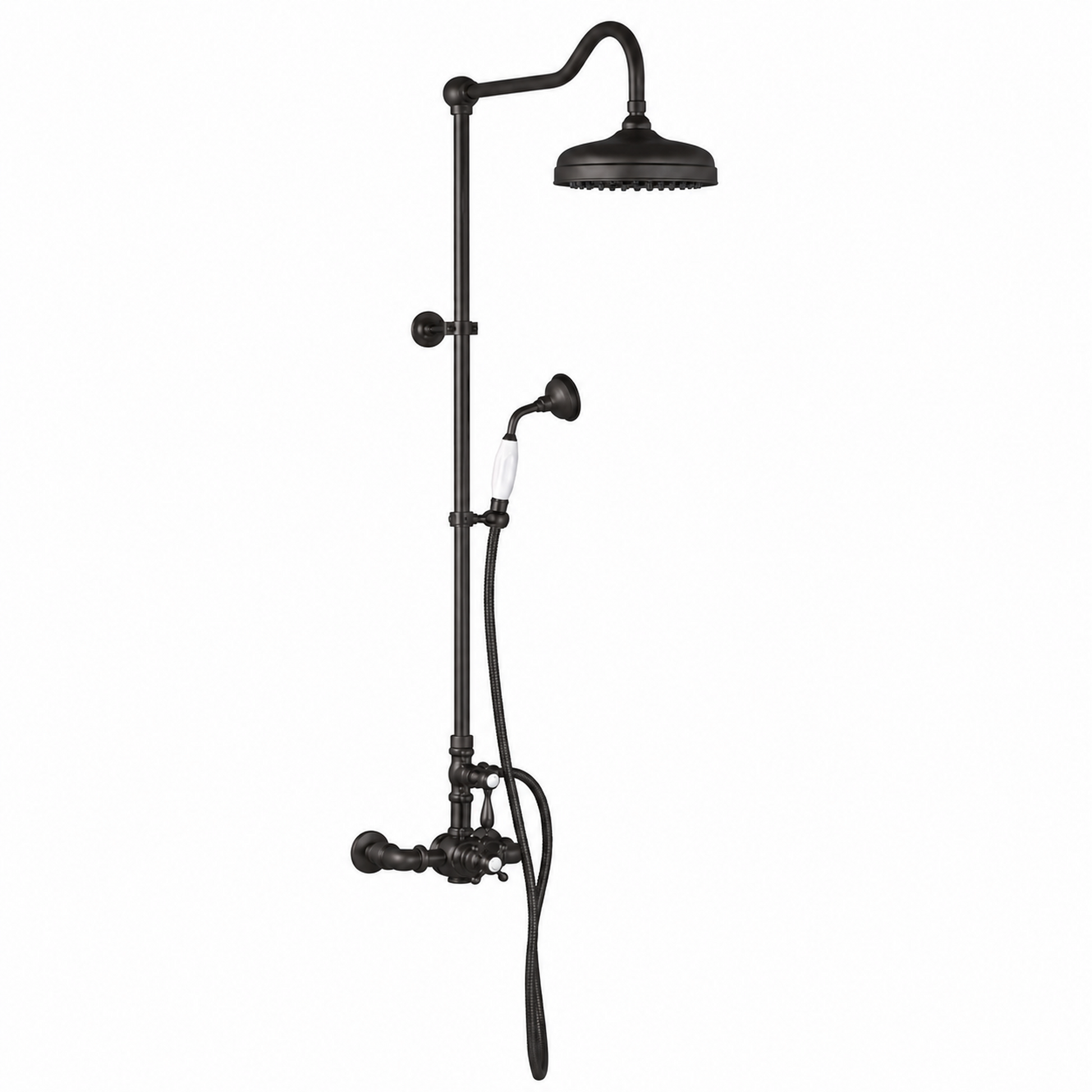 Exposed Thermostatic Shower System P1085 | Strom Living Oil Rubbed Bronze - Showers