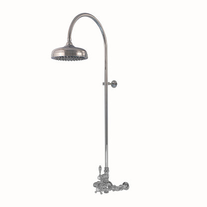 P1087 Exposed Thermostatic Shower System Wall Mounted with 1.75 GPM Lever/Cross Handles