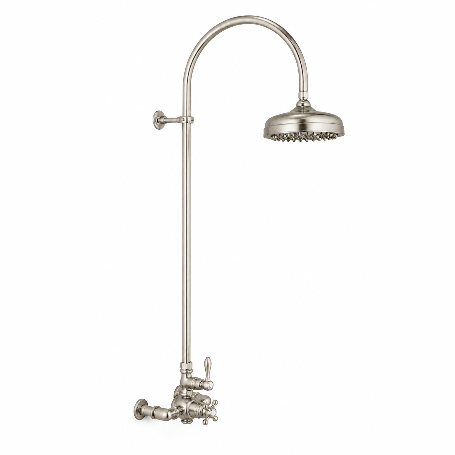 Exposed Thermostatic Shower System P1087 | Strom Living Matte Nickel - Showers
