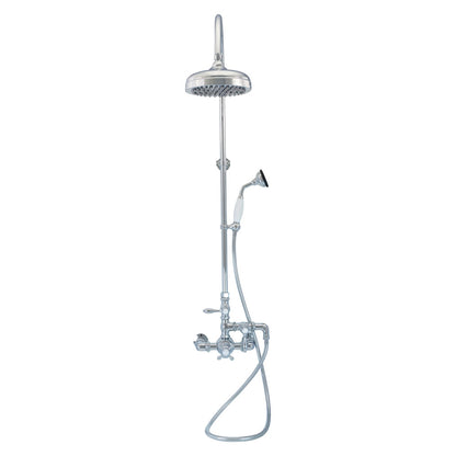 Exposed Thermostatic Shower System Wall Mounted with 1.75 GPM Handshower