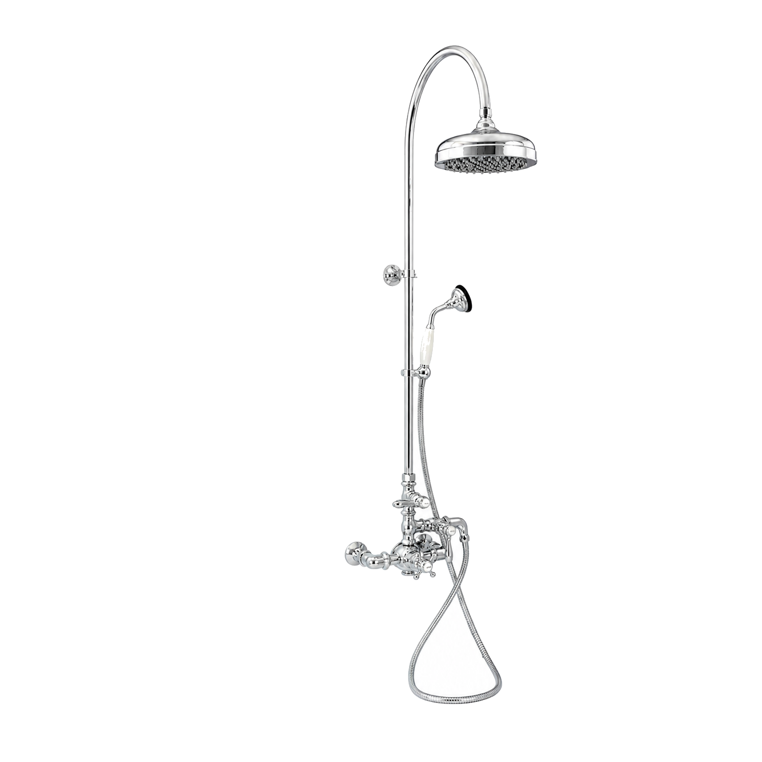 Exposed Thermostatic Shower System and Handshower P1088 | Strom Living Chrome - Showers