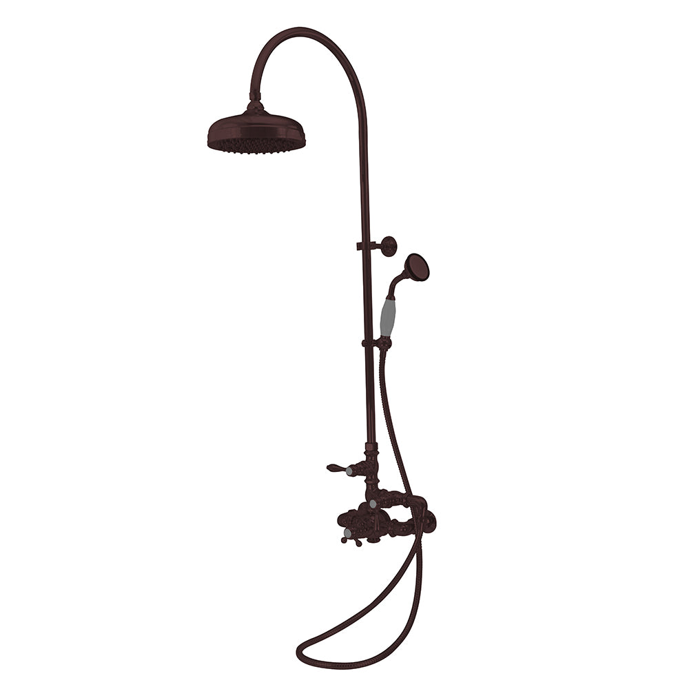 Exposed Thermostatic Shower System Wall Mounted with 1.75 GPM Handshower