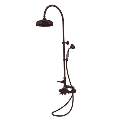 Exposed Thermostatic Shower System Wall Mounted with 1.75 GPM Handshower