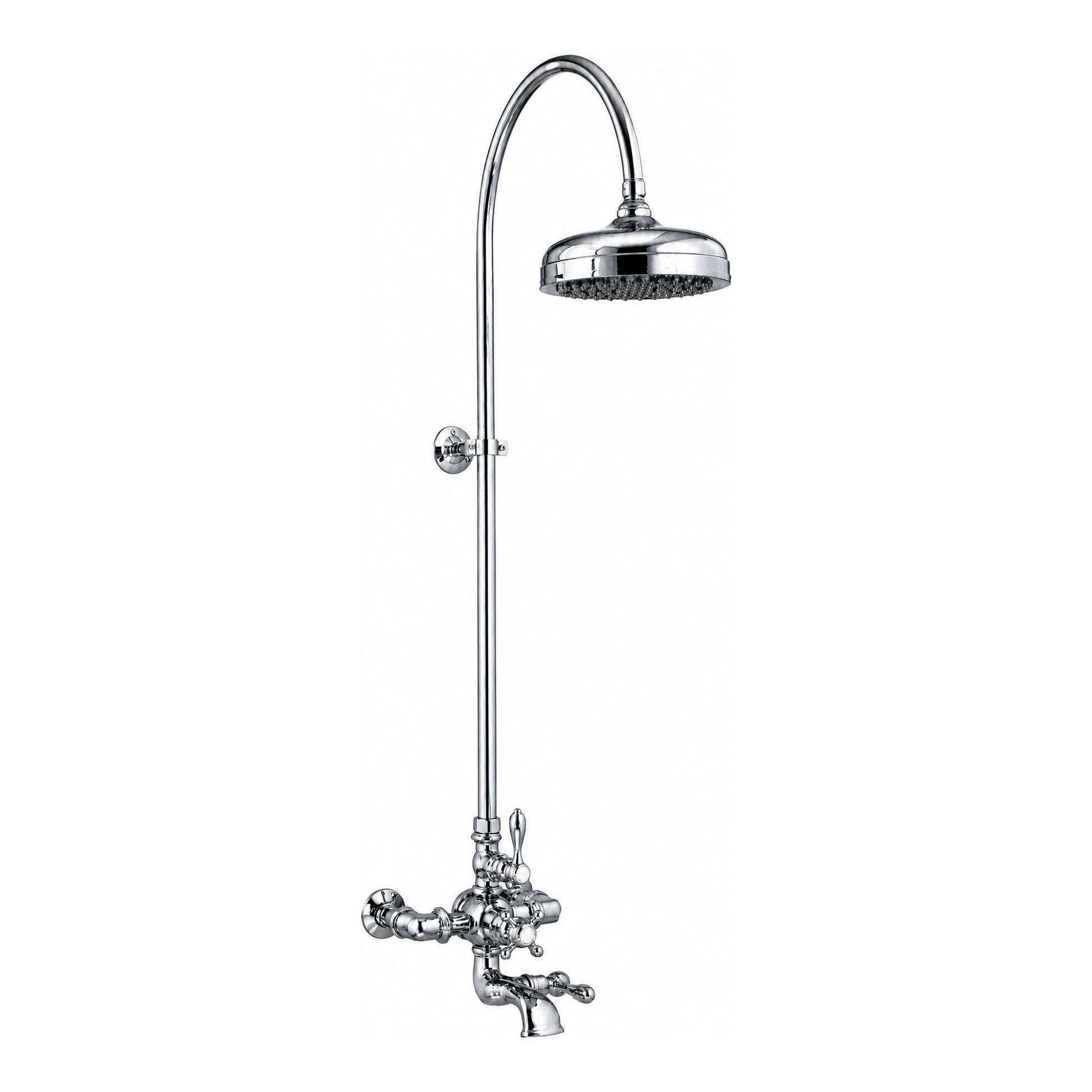 Thermostatic Shower System with Tub Spout P1089 | Strom Living Chrome - Showers