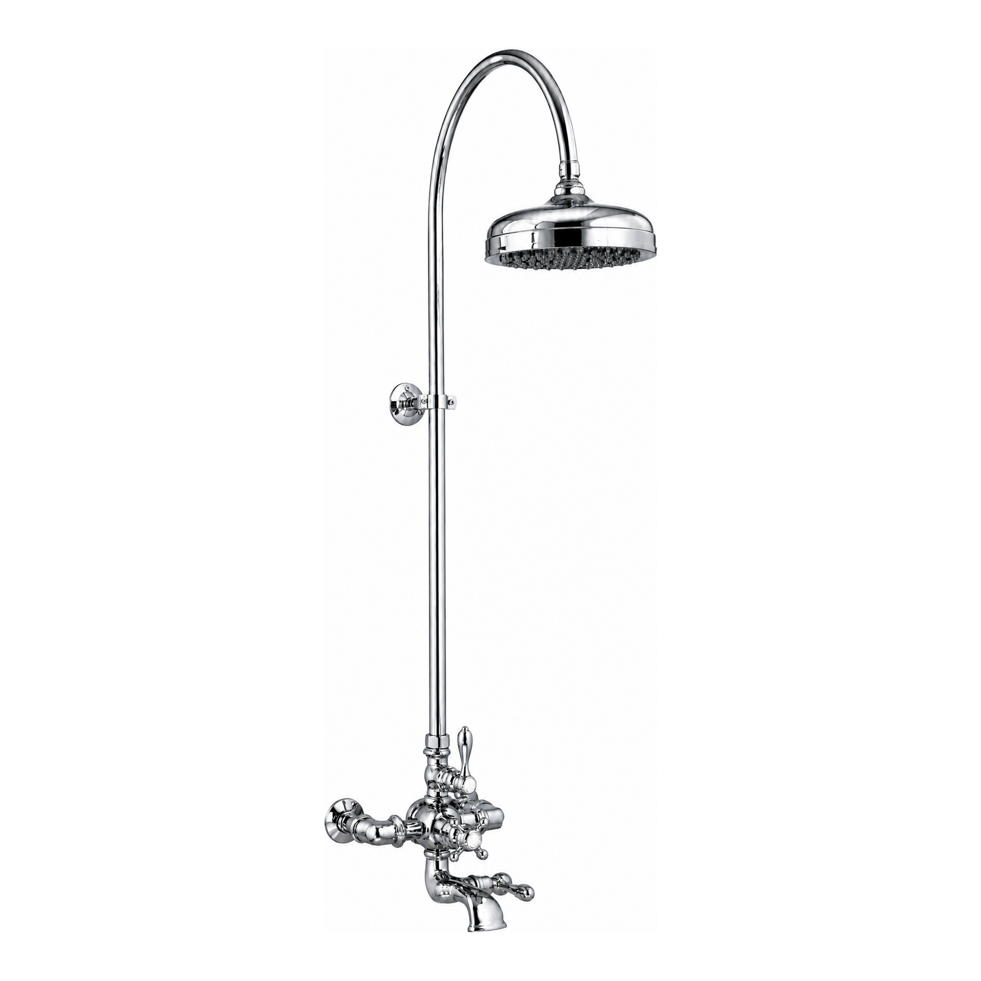Thermostatic Shower System with Tub Spout P1089 | Strom Living Chrome - Showers
