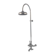 Exposed Thermostatic Shower System Wall Mounted with 1.75 GPM Lever/Cross Handles