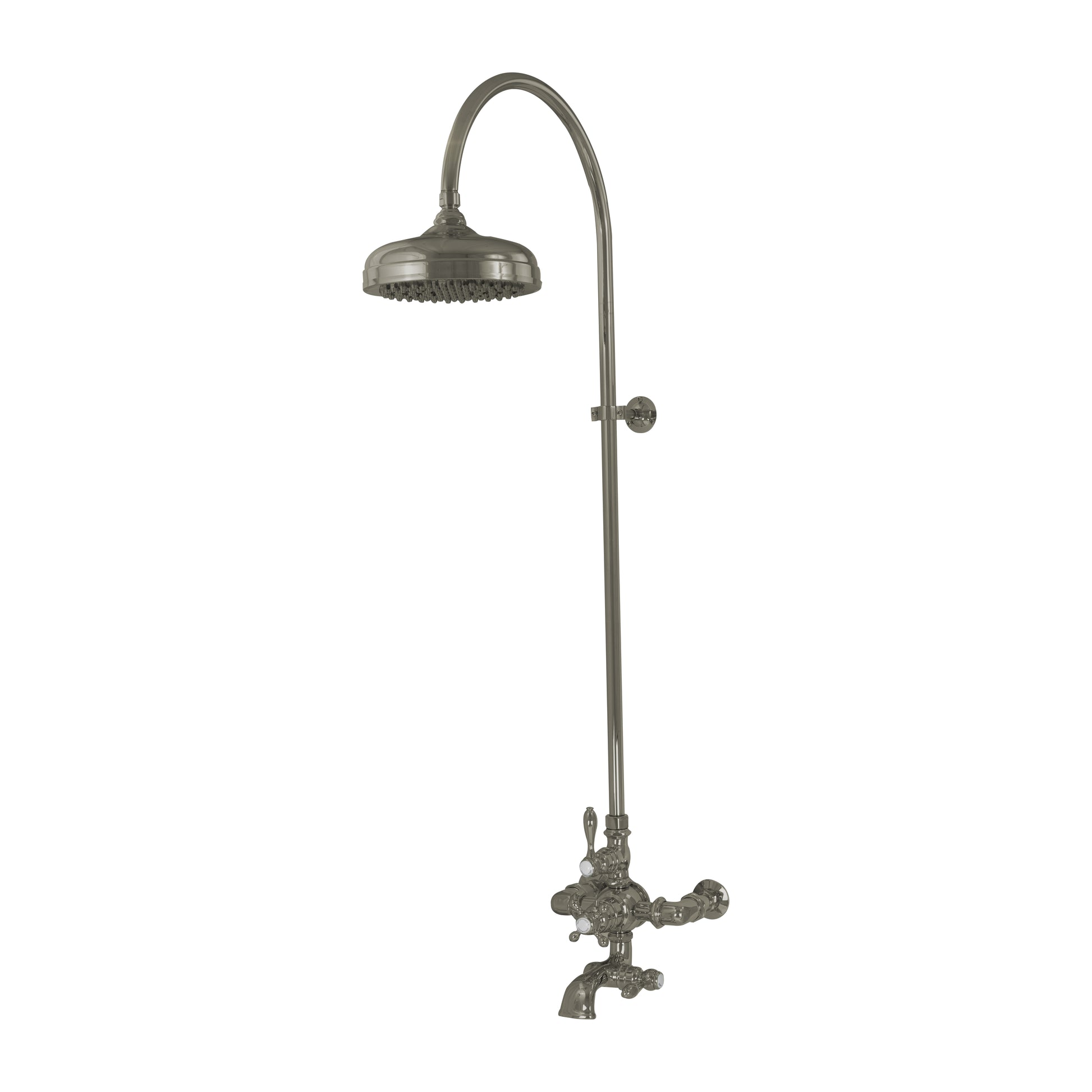 Thermostatic Shower System with Tub Spout P1089 | Strom Living Matte Nickel - Showers