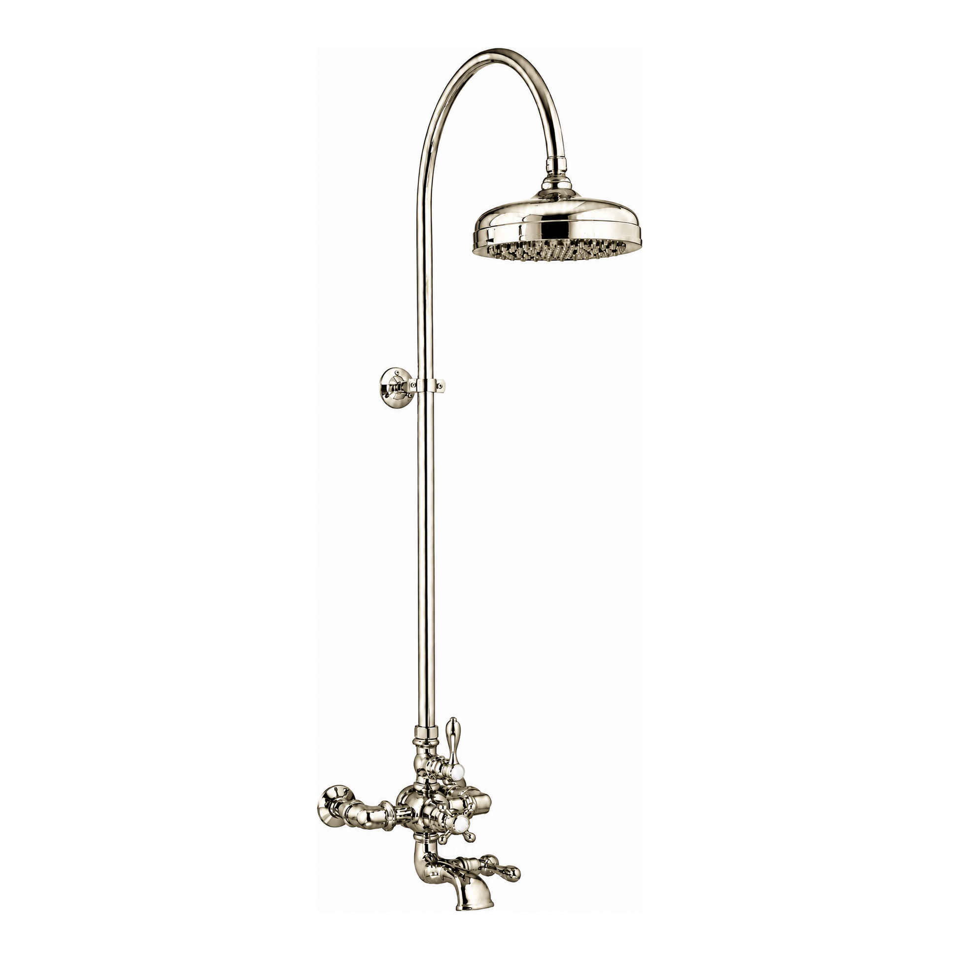 Thermostatic Shower System with Tub Spout P1089 | Strom Living Polished Nickel - Showers
