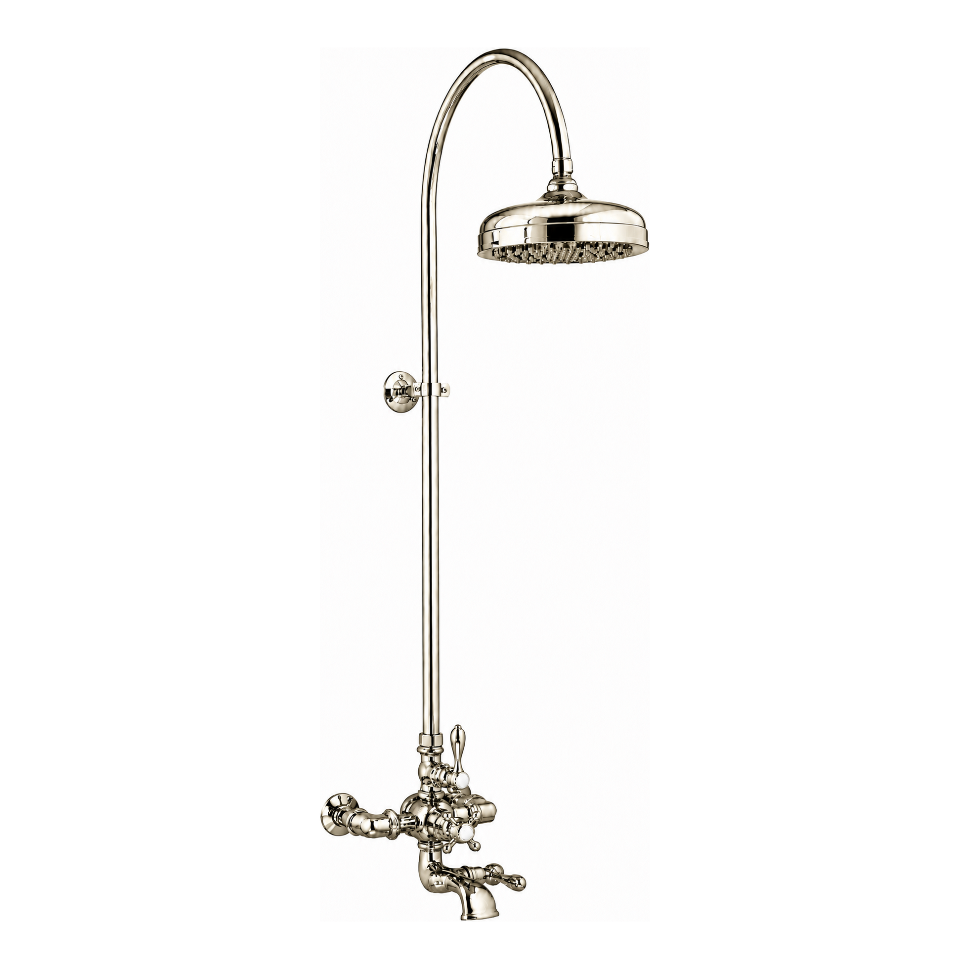 Thermostatic Shower System with Tub Spout P1089 | Strom Living Polished Nickel - Showers