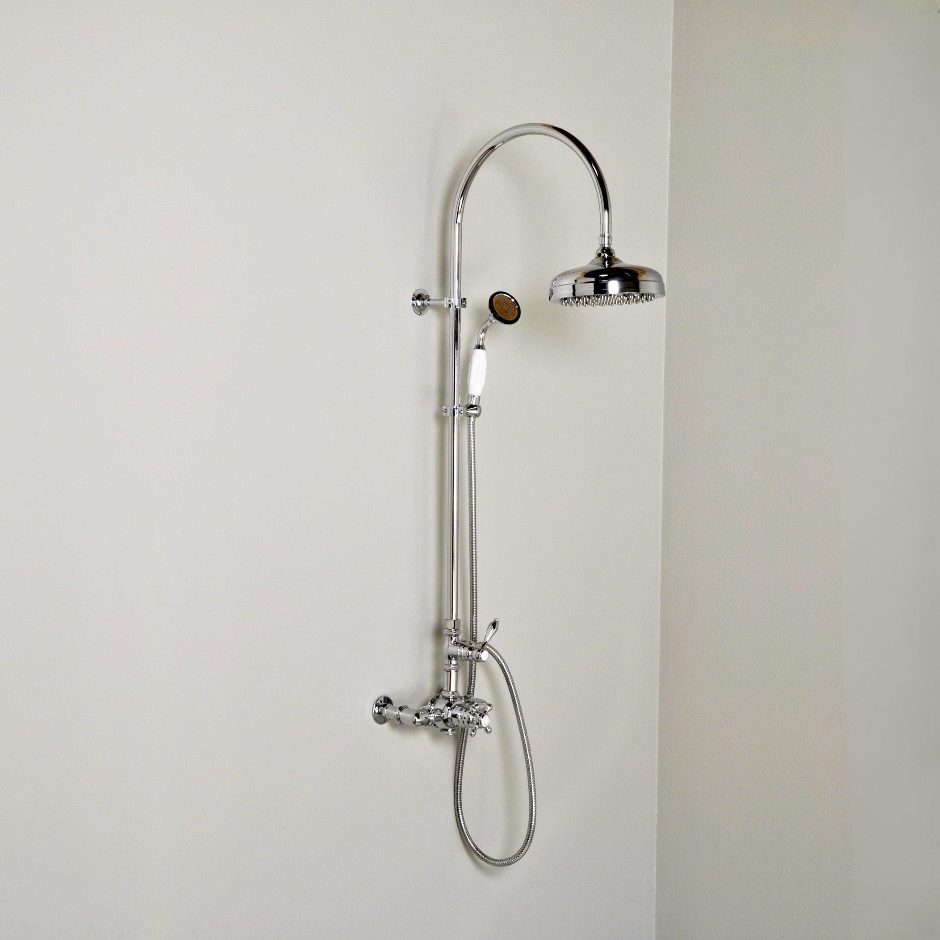 Exposed Thermostatic Shower System and Handshower P1090 | Strom Living