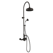 Exposed Thermostatic Shower System and Handshower P1090 | Strom Living Satin Black - Showers
