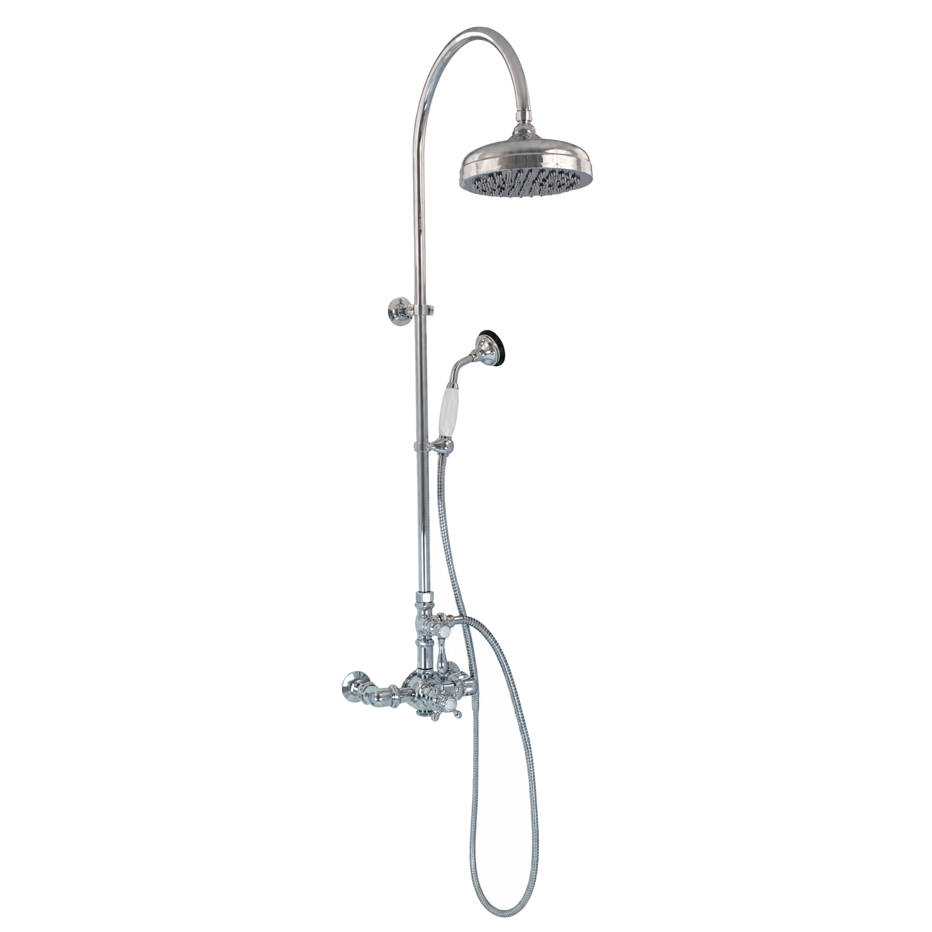 Exposed Thermostatic Shower System and Handshower P1090 | Strom Living Chrome - Showers