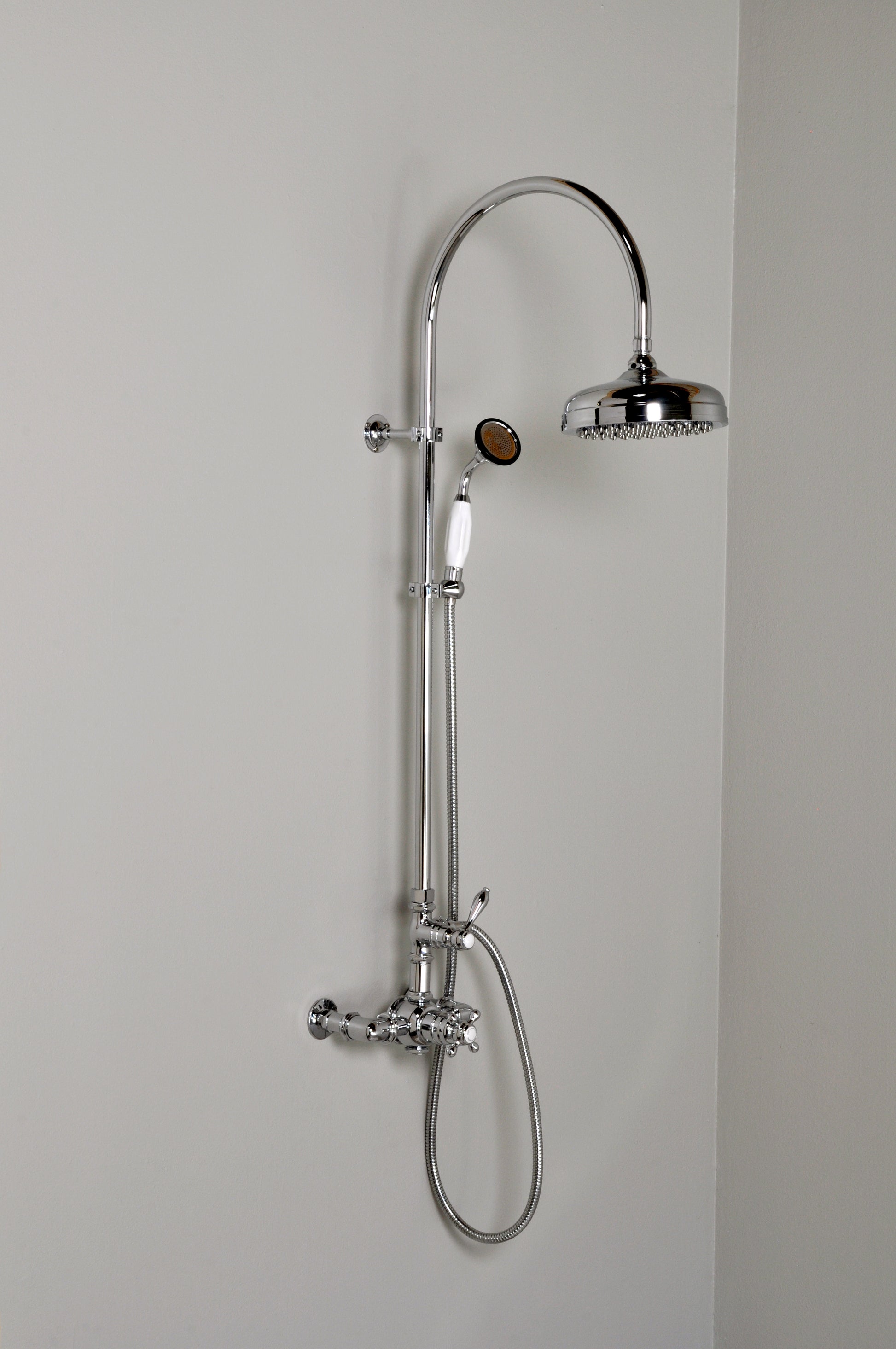 Exposed Thermostatic Shower System and Handshower P1090 | Strom Living - Showers