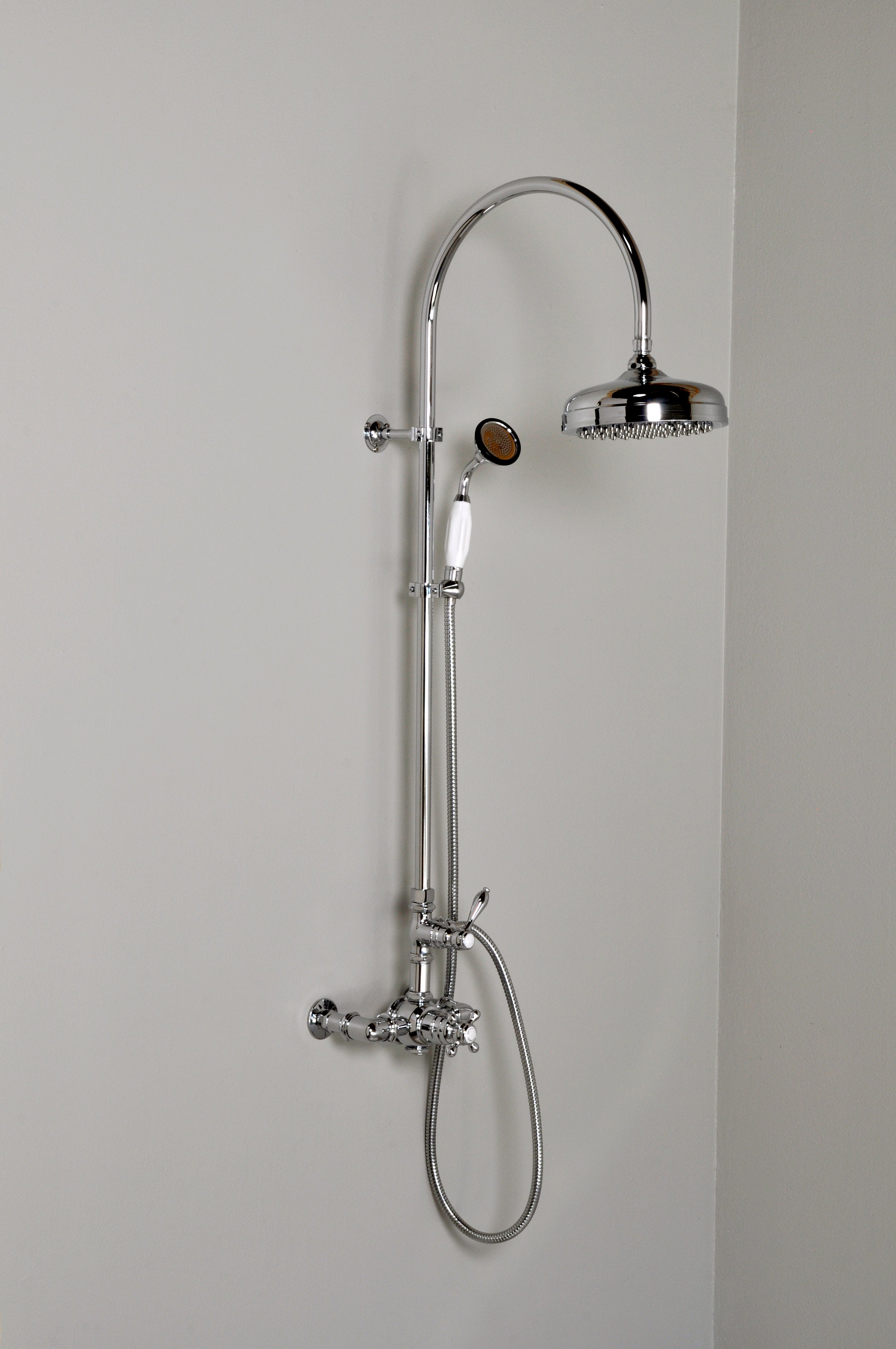 Exposed Thermostatic Shower System and Handshower P1090 | Strom Living - Showers