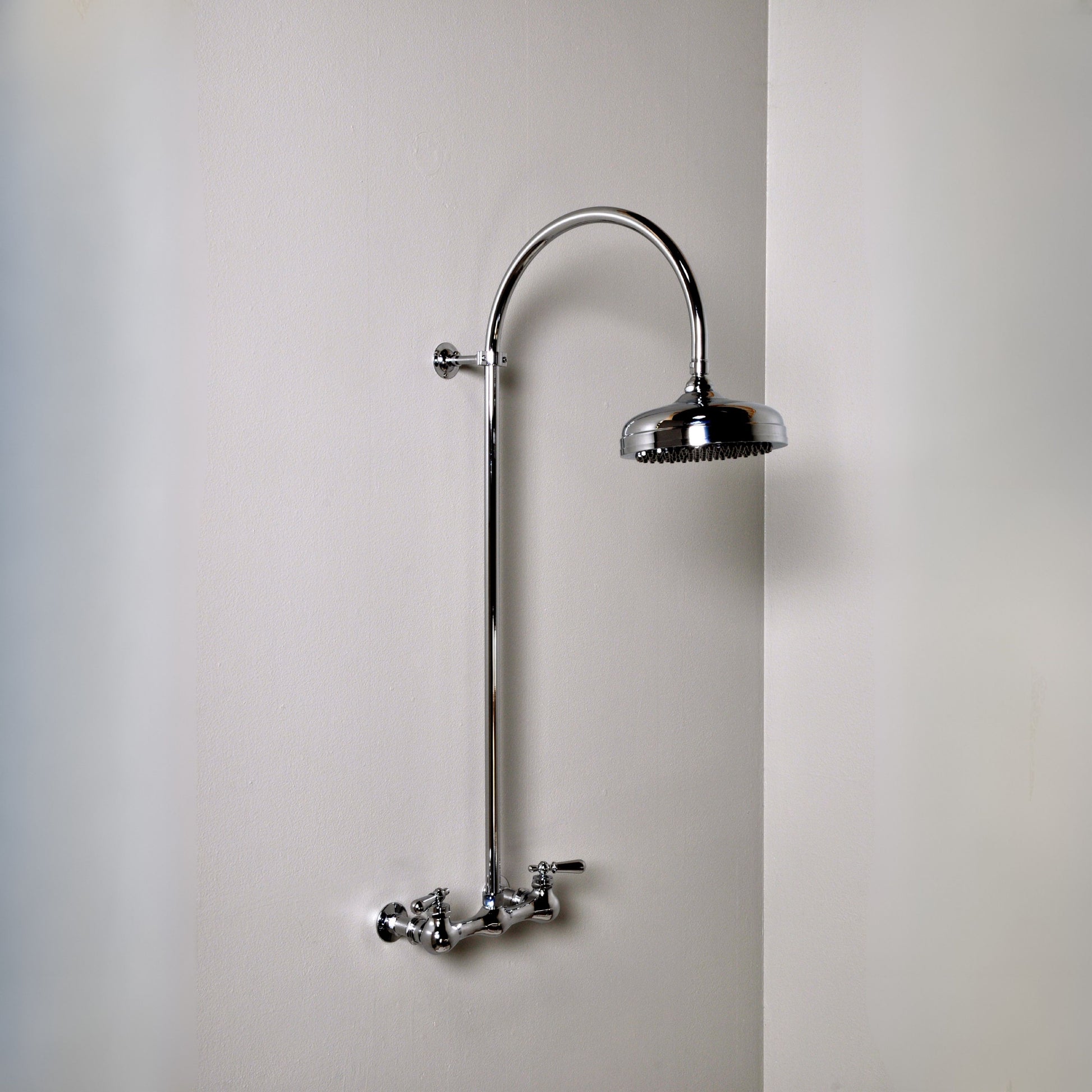 Exposed Shower System with Gooseneck Riser P1091 | Strom Living - Showers