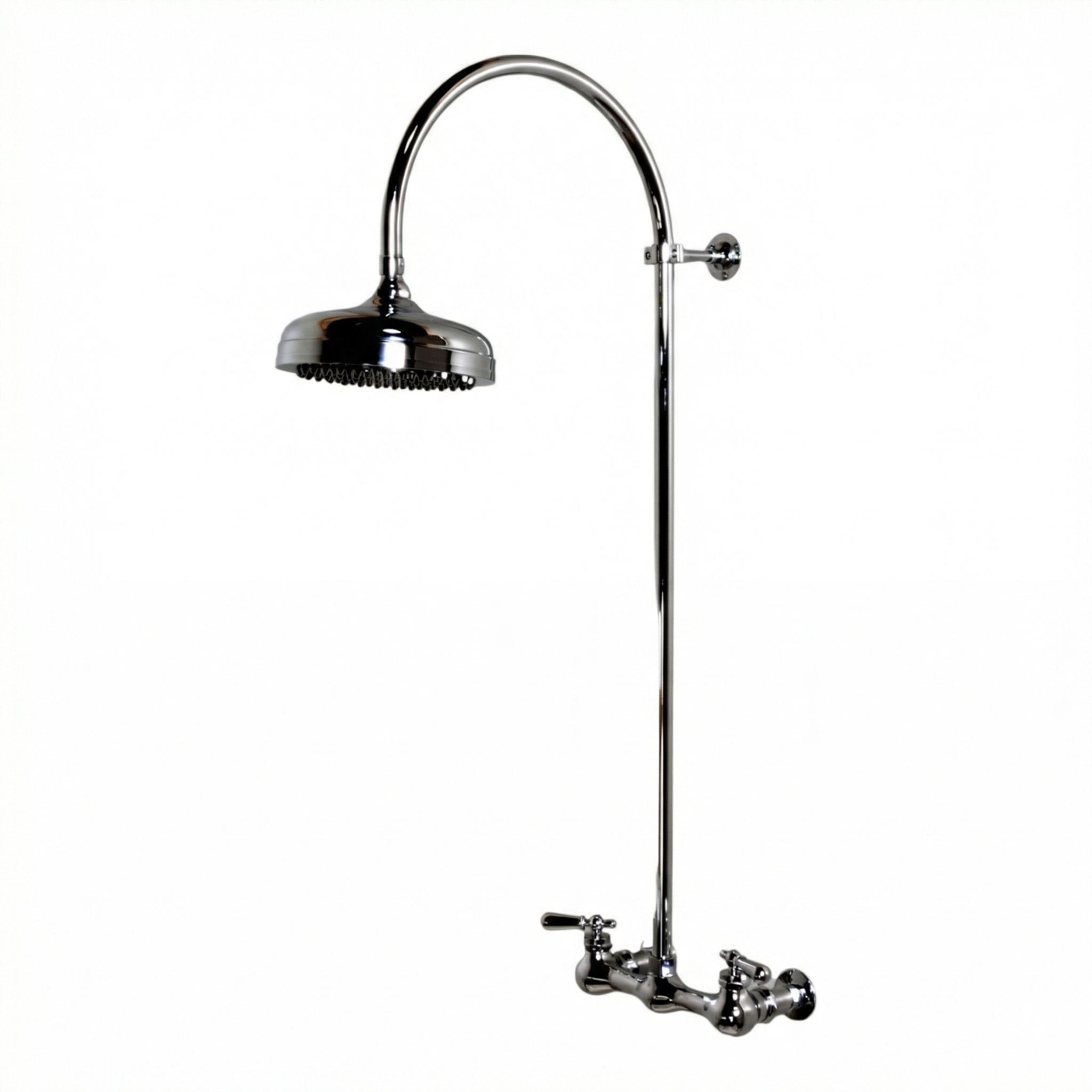 Exposed Shower System with Gooseneck Riser P1091 | Strom Living - Showers