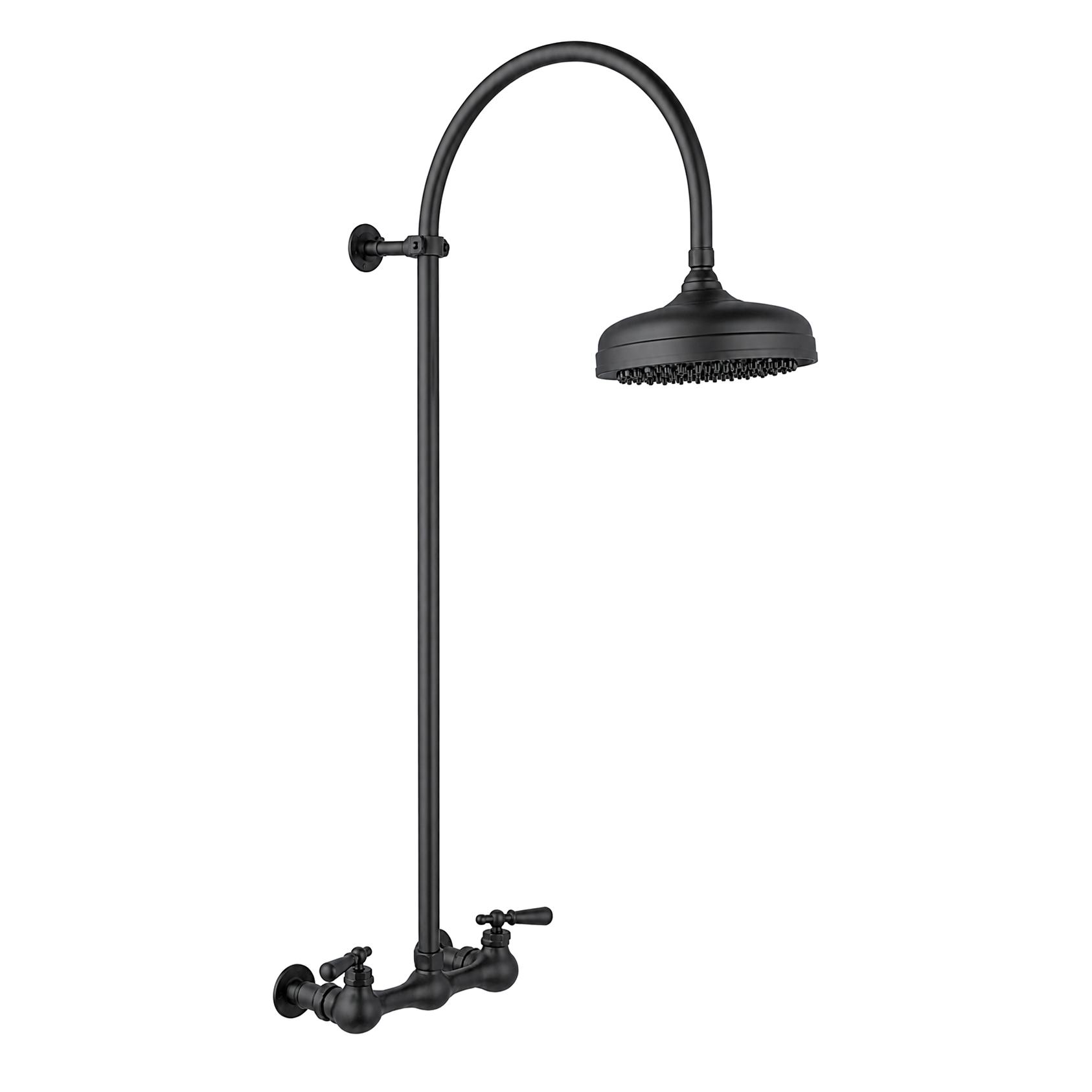 Exposed Shower System with Gooseneck Riser P1091 | Strom Living - Showers