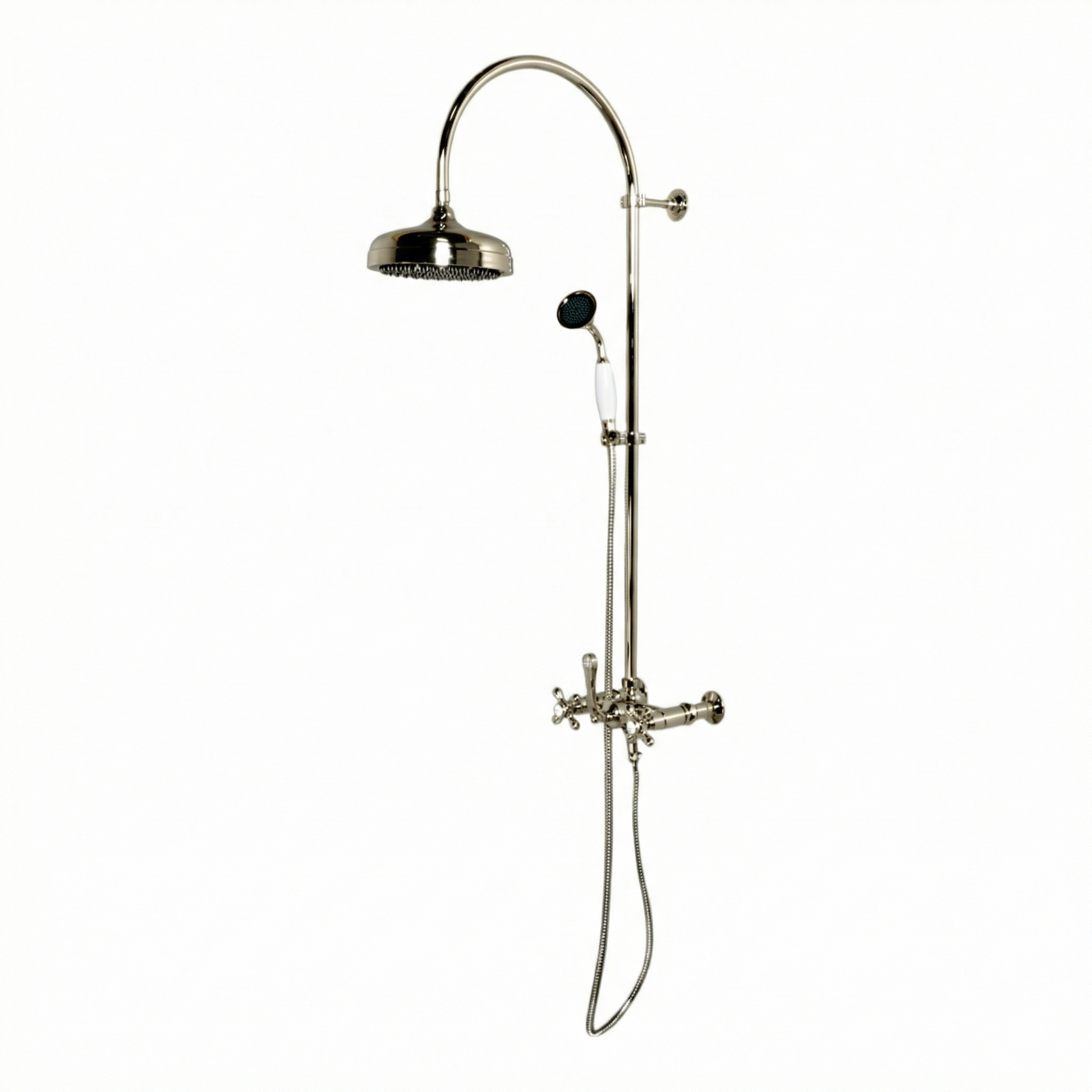 Exposed Shower System with Hand Shower P1092 | Strom Living Polished Nickel 36" - Showers