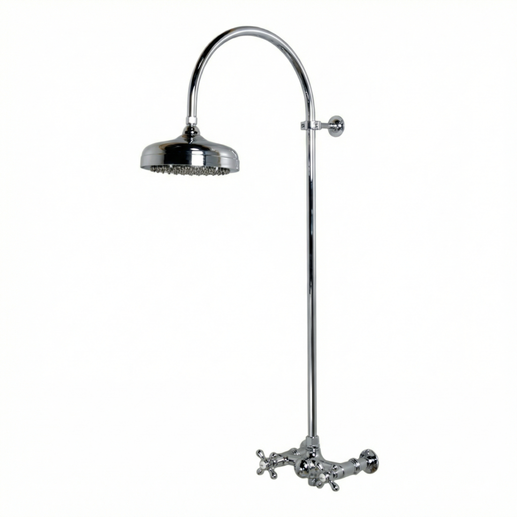 Exposed Shower System with Gooseneck Riser P1093 | Strom Living - Showers