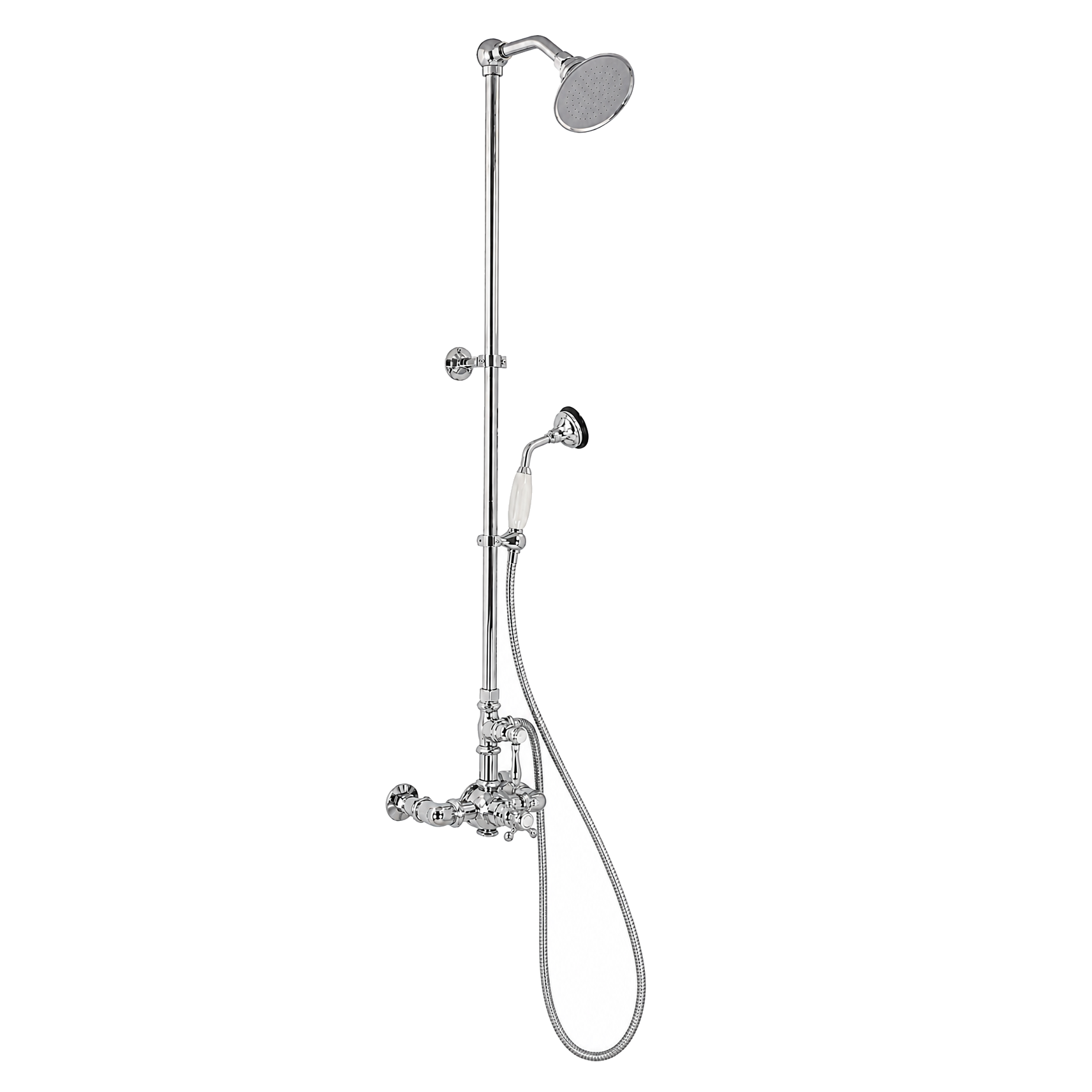 Exposed Thermostatic Shower System with Diverter P1094 | Strom Living Chrome - Showers