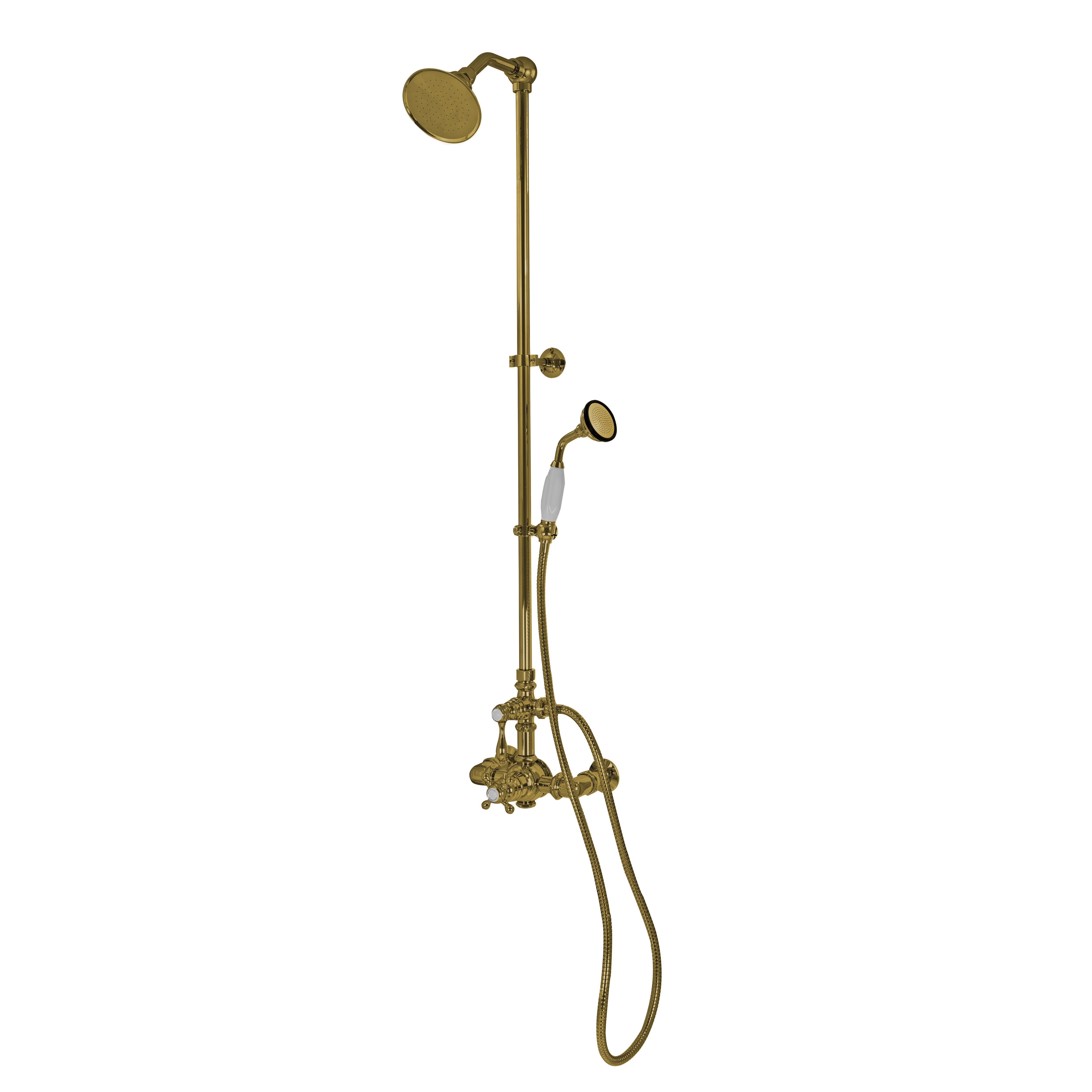 Exposed Thermostatic Shower System with Diverter P1094 | Strom Living