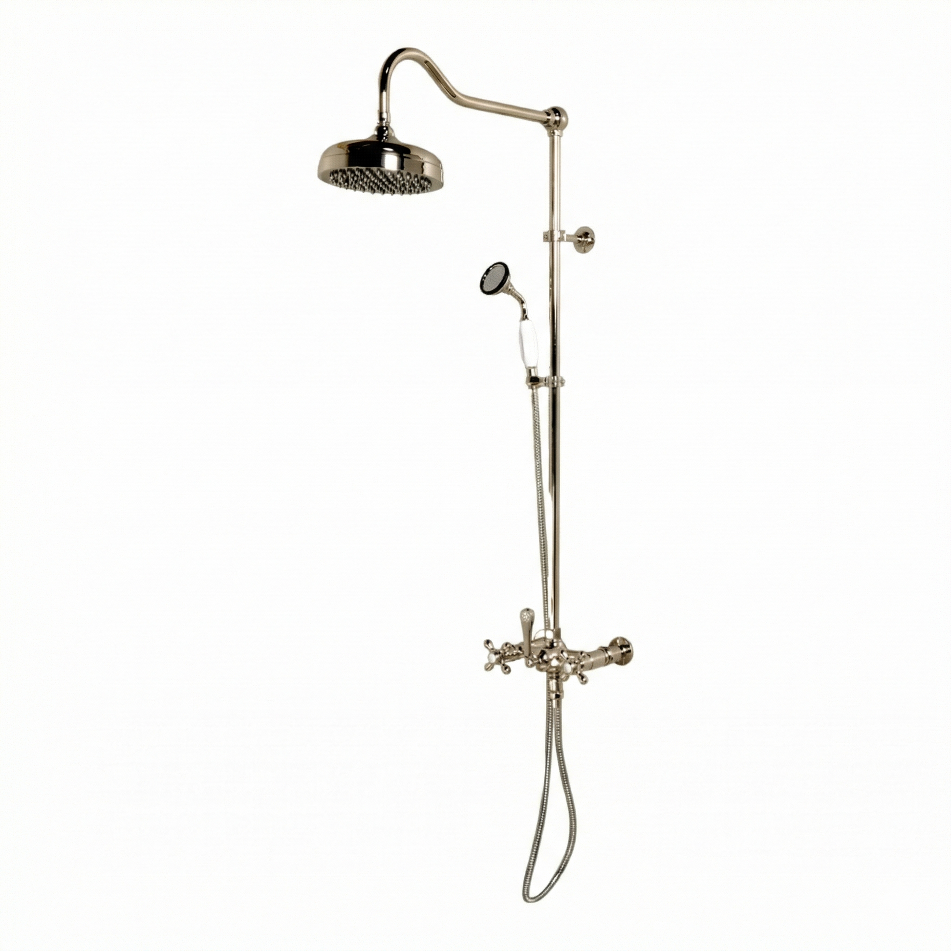 Exposed Shower System with Hand Shower P1095 | Strom Living Polished Nickel - Showers