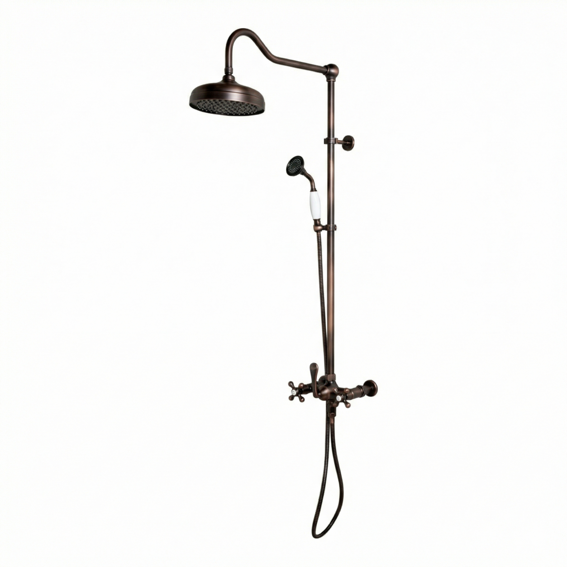 Exposed Shower System with Hand Shower P1095 | Strom Living Oil Rubbed Bronze - Showers