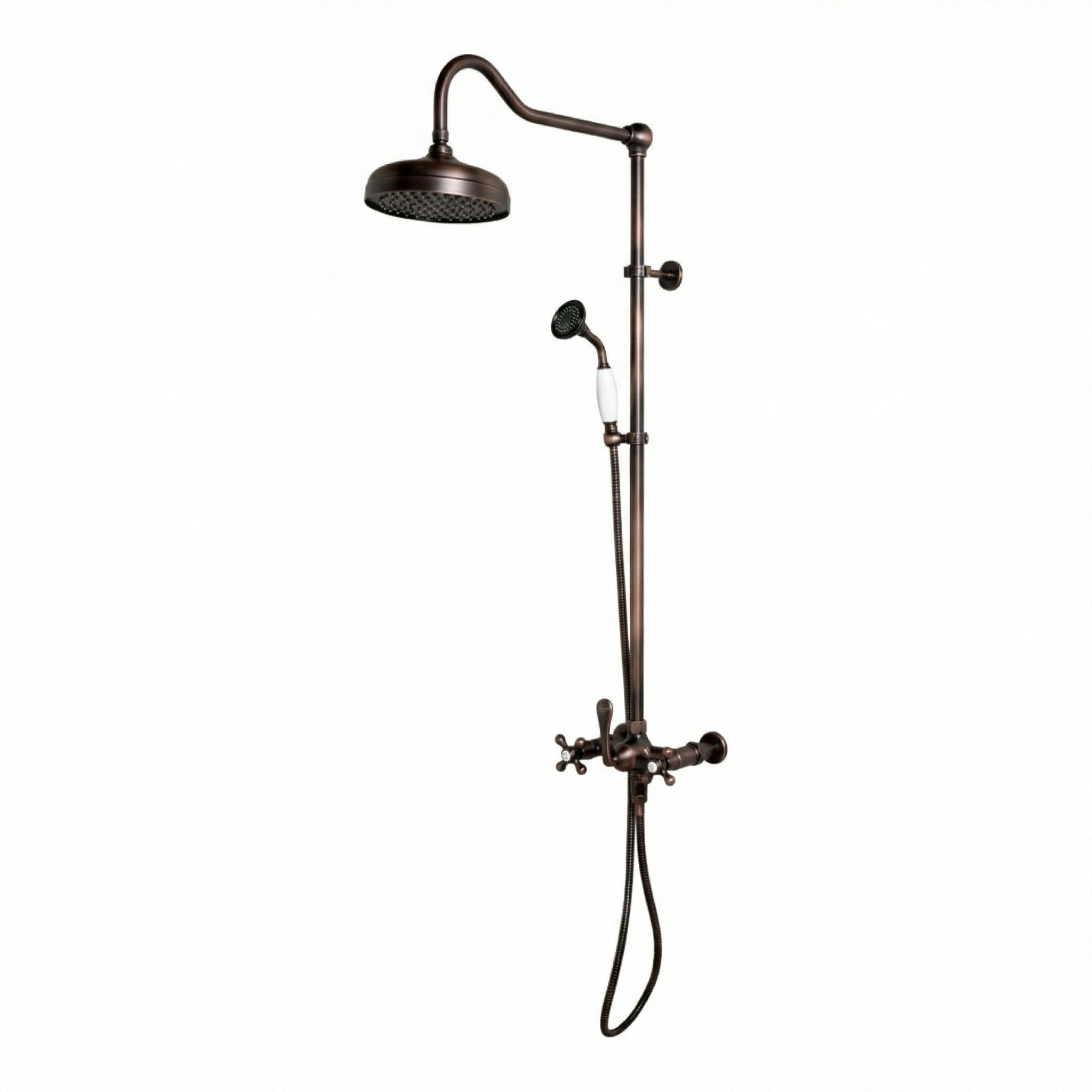 Exposed Shower System with Hand Shower P1095 | Strom Living Oil Rubbed Bronze - Showers