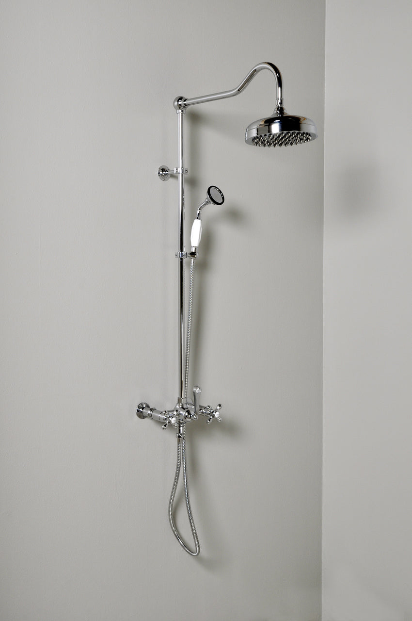 Exposed Shower System Wall Mounted with  8