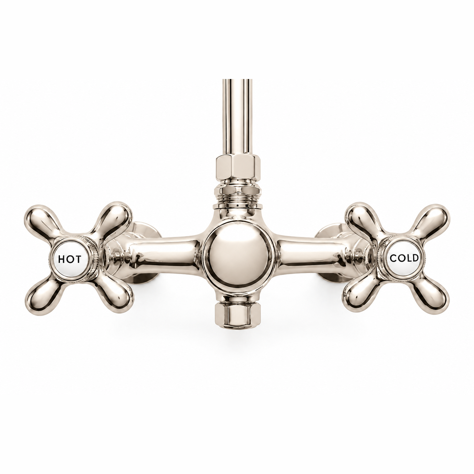 Exposed Shower System with Cross Handles P1096 | Strom Living - Showers