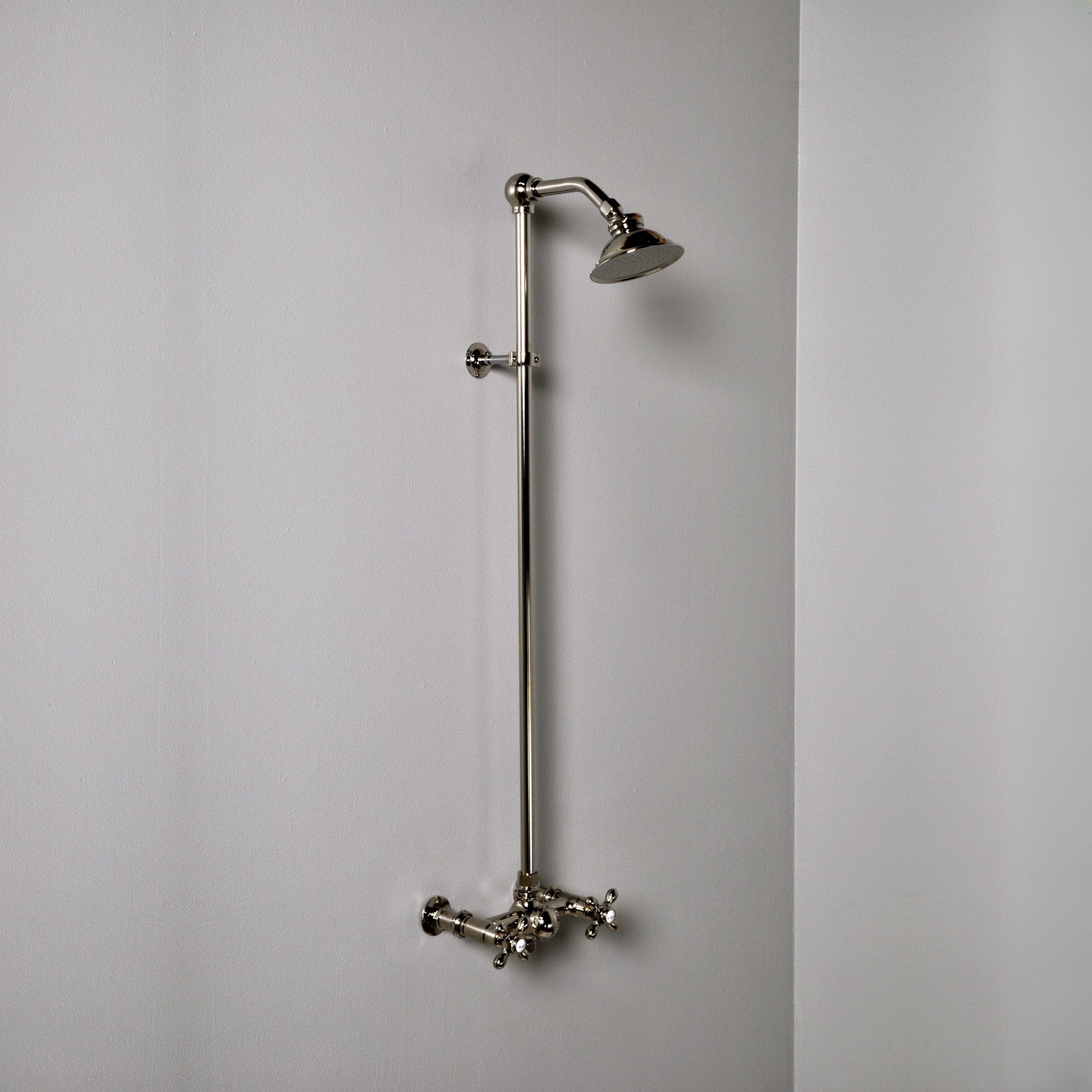 Exposed Shower System with Cross Handles P1096 | Strom Living - Showers