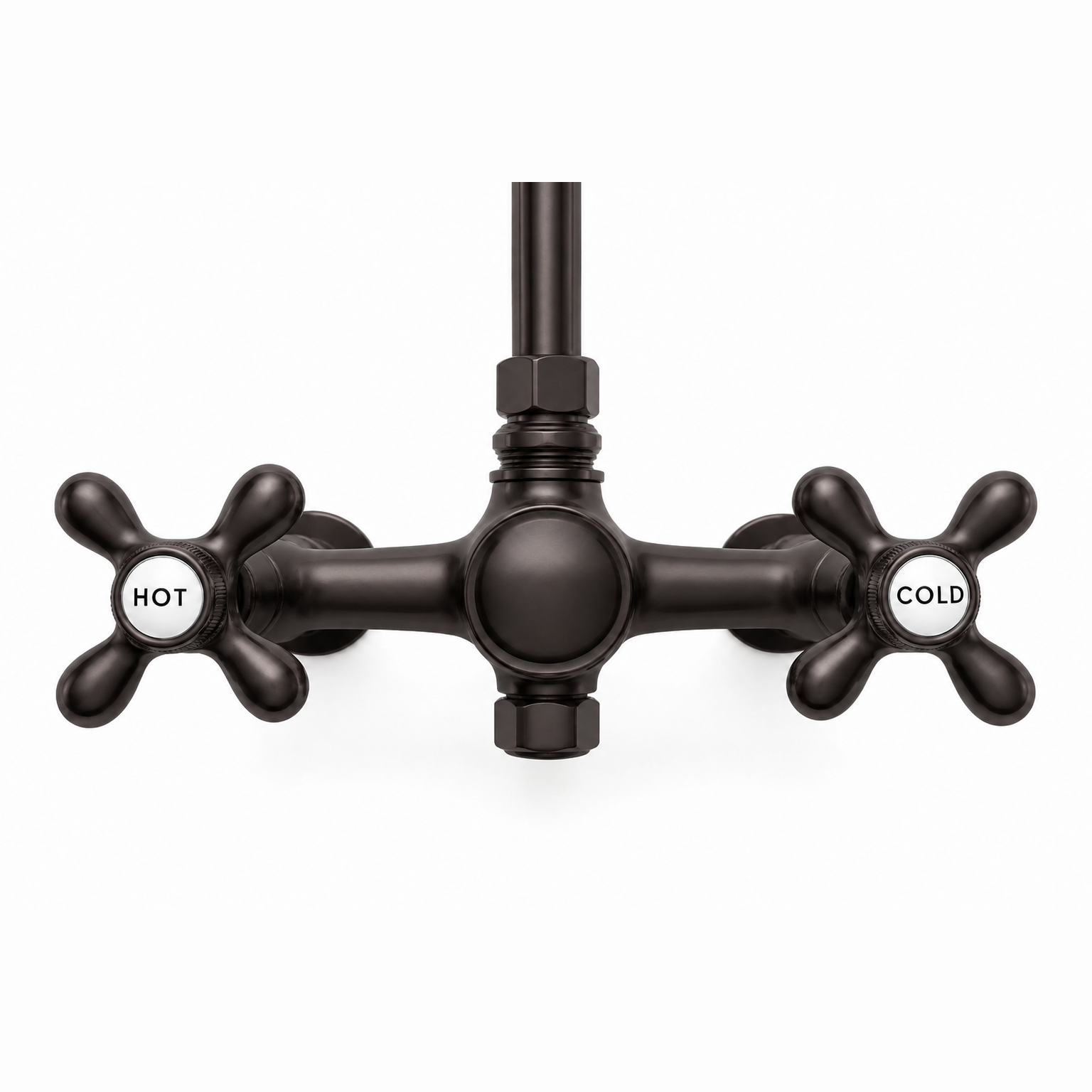 Exposed Shower System with Cross Handles P1096 | Strom Living - Showers