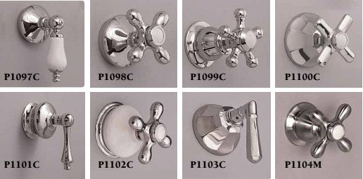 Strom Living Mississippi Volume Shower Control Diverter Value with Lever Handle and Solid Brass P1103