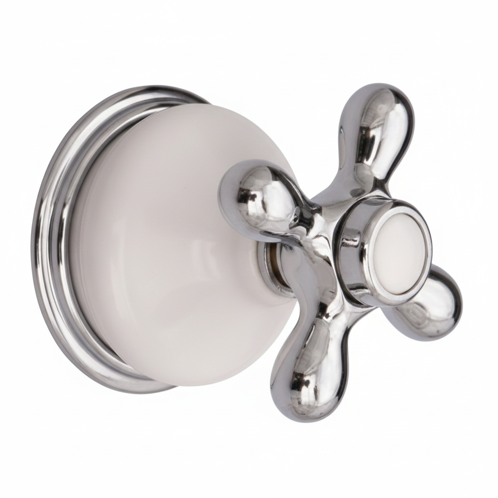 Strom Living Columbia Shower Control Set with Solid Brass and Cross Handle P1102 - Showers