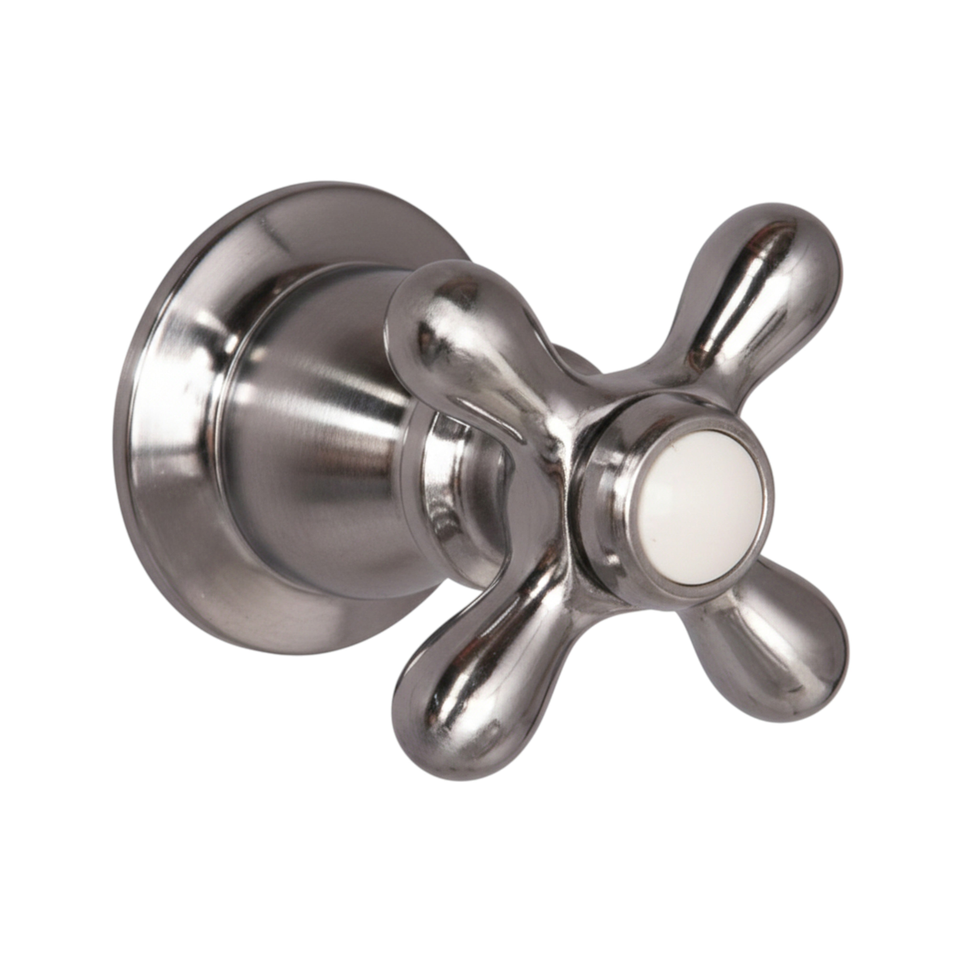 Strom Living Traditional Shower Control Set with Solid Brass and Cross Handle P1104