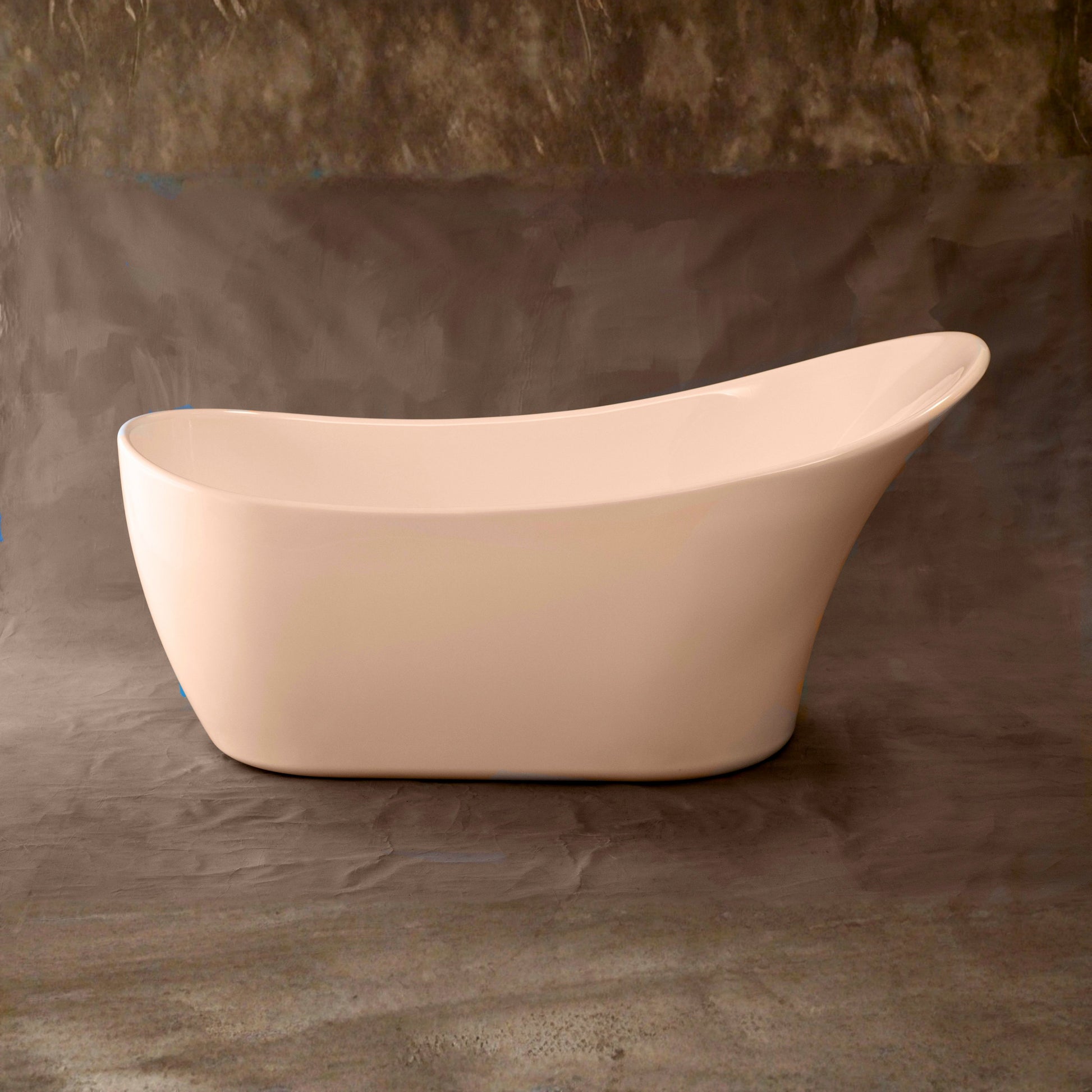 The Austin 67" Single Slipper Freestanding Acrylic Tub without Faucet Holes Includes Integrated Drain P1108 | Strom Living - Bathtubs