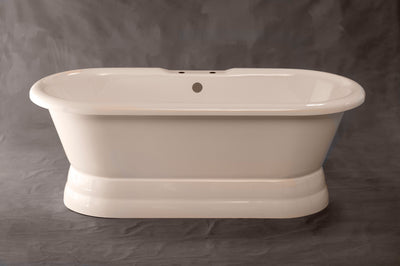 The Champlain 66" Double Ended Pedestal Acrylic Tub P1109 | Strom Living