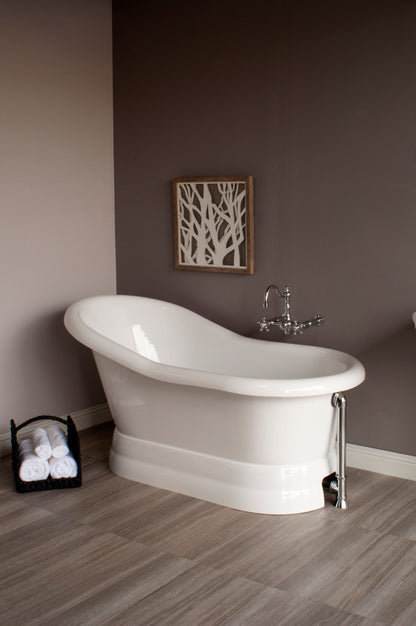 Strom Living Madrone 5' Single Slipper Pedestal Acrylic Tub