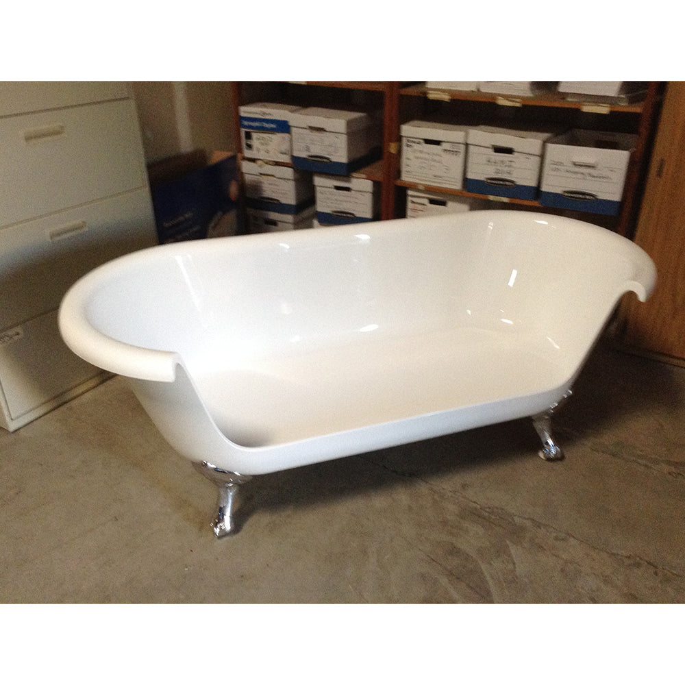 Strom Living Acrylic 66" Sofa Tub with 4 Legs